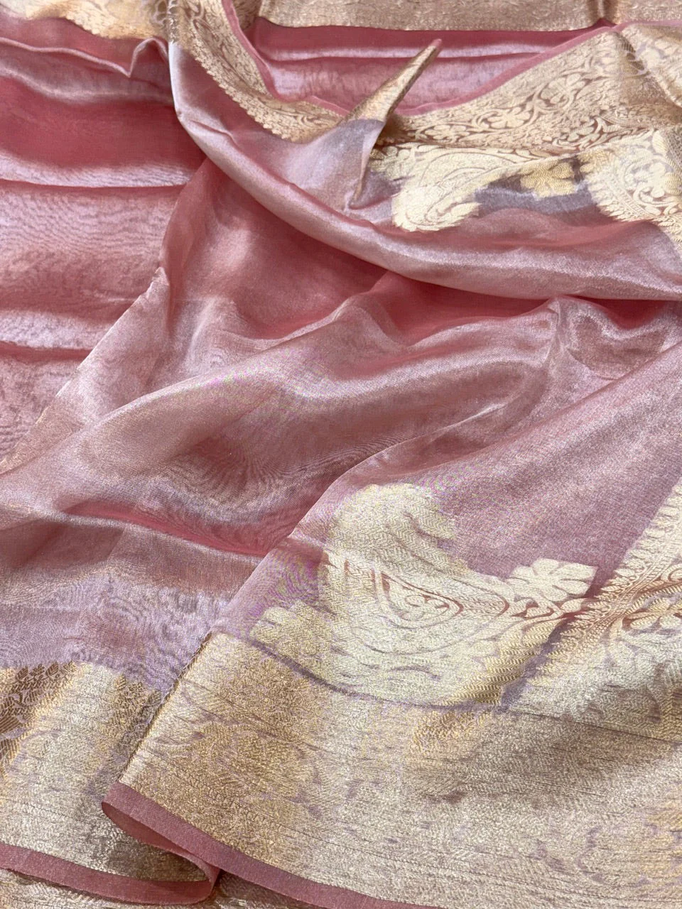 Pure Tissue Saree - Image 3