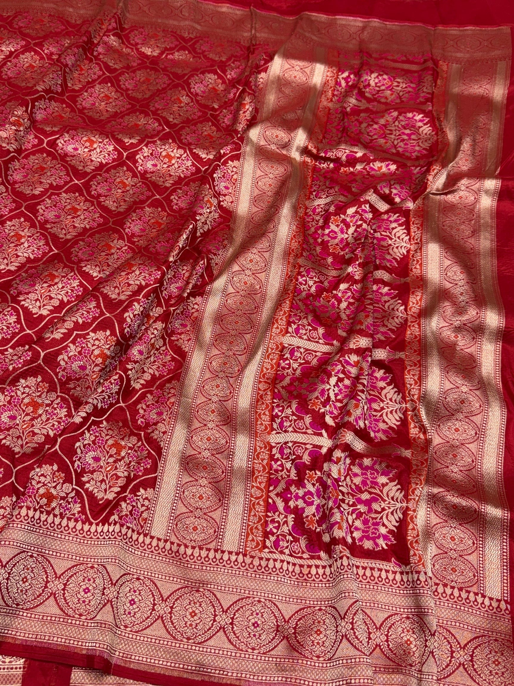Banarasi Minakari Pure Katan Silk Saree - Image 6
