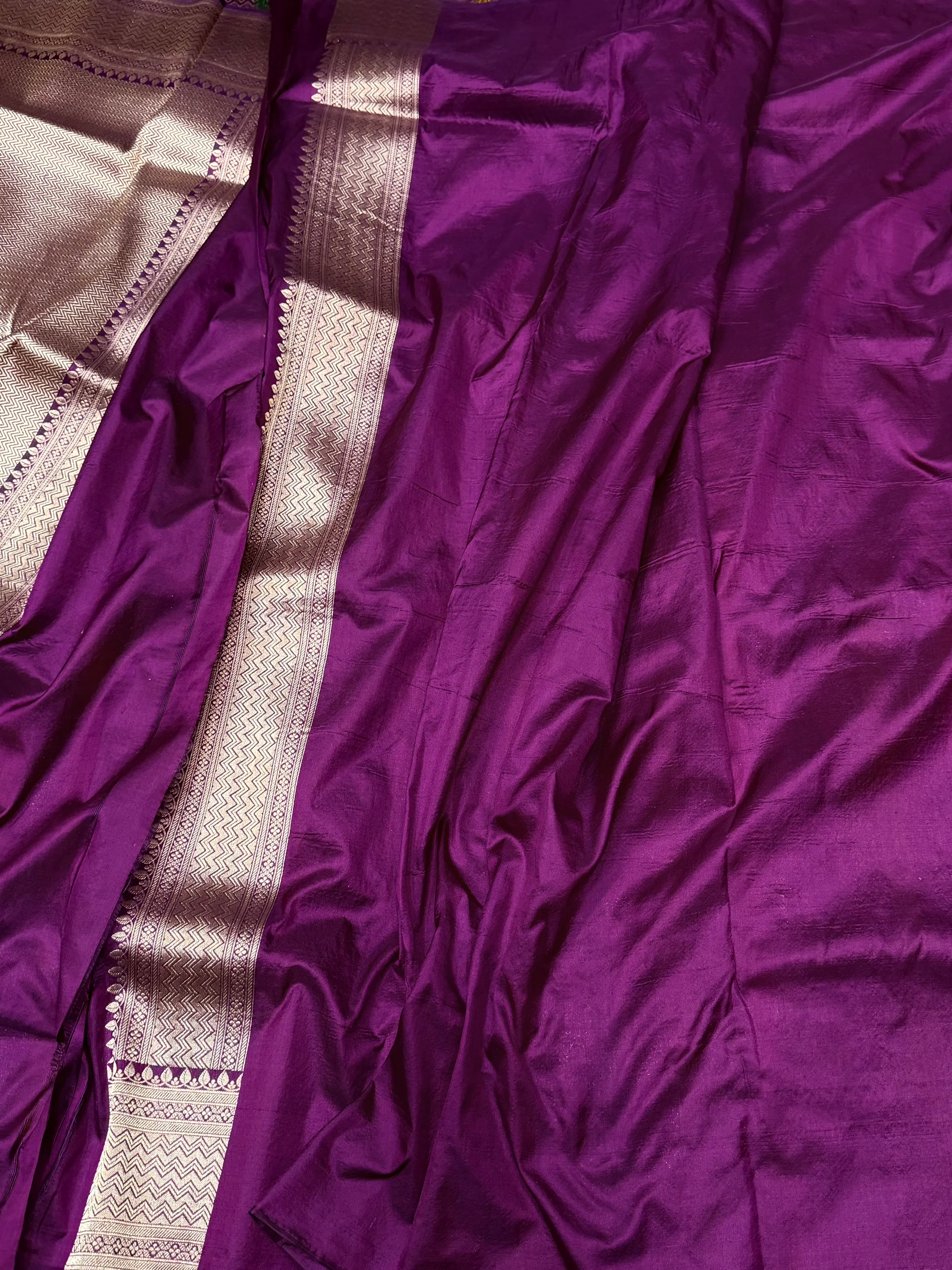 Banarasi Minakari Pure Silk Brocade Saree | 100% Pure Katan Silk - Image 17
