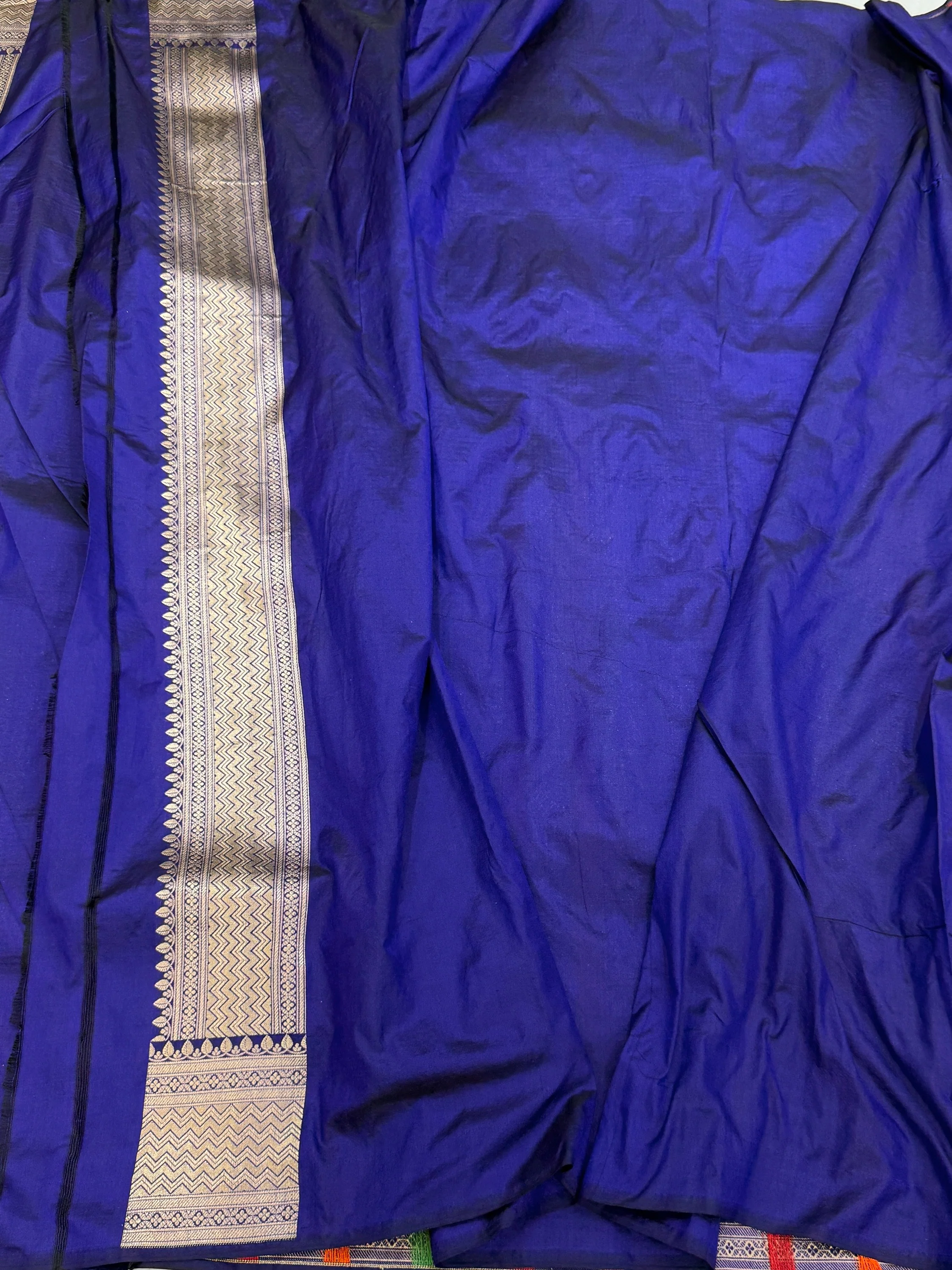 Banarasi Minakari Pure Silk Brocade Saree | 100% Pure Katan Silk - Image 20