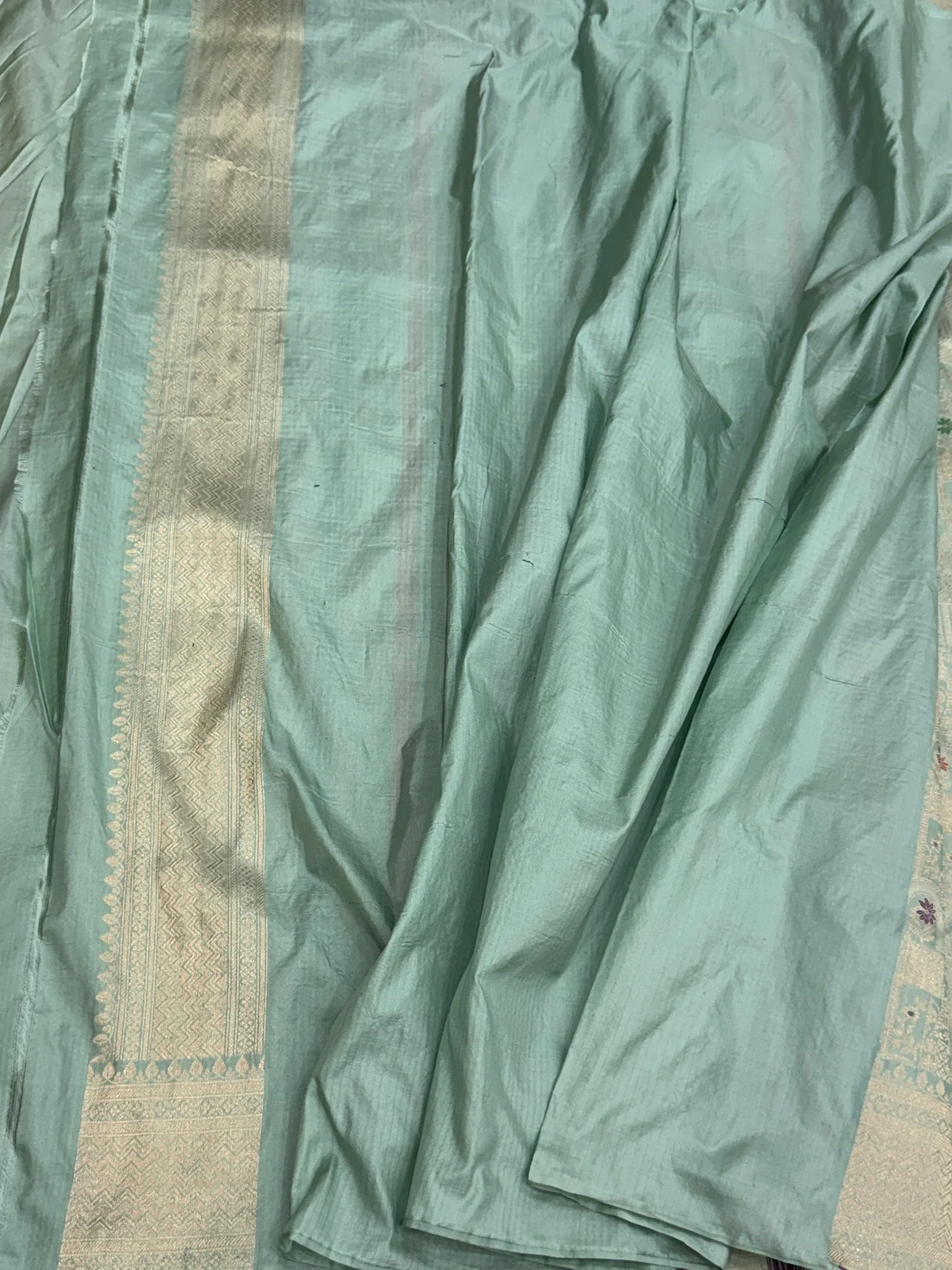 Banarasi Minakari Pure Silk Brocade Saree | 100% Pure Katan Silk - Image 26