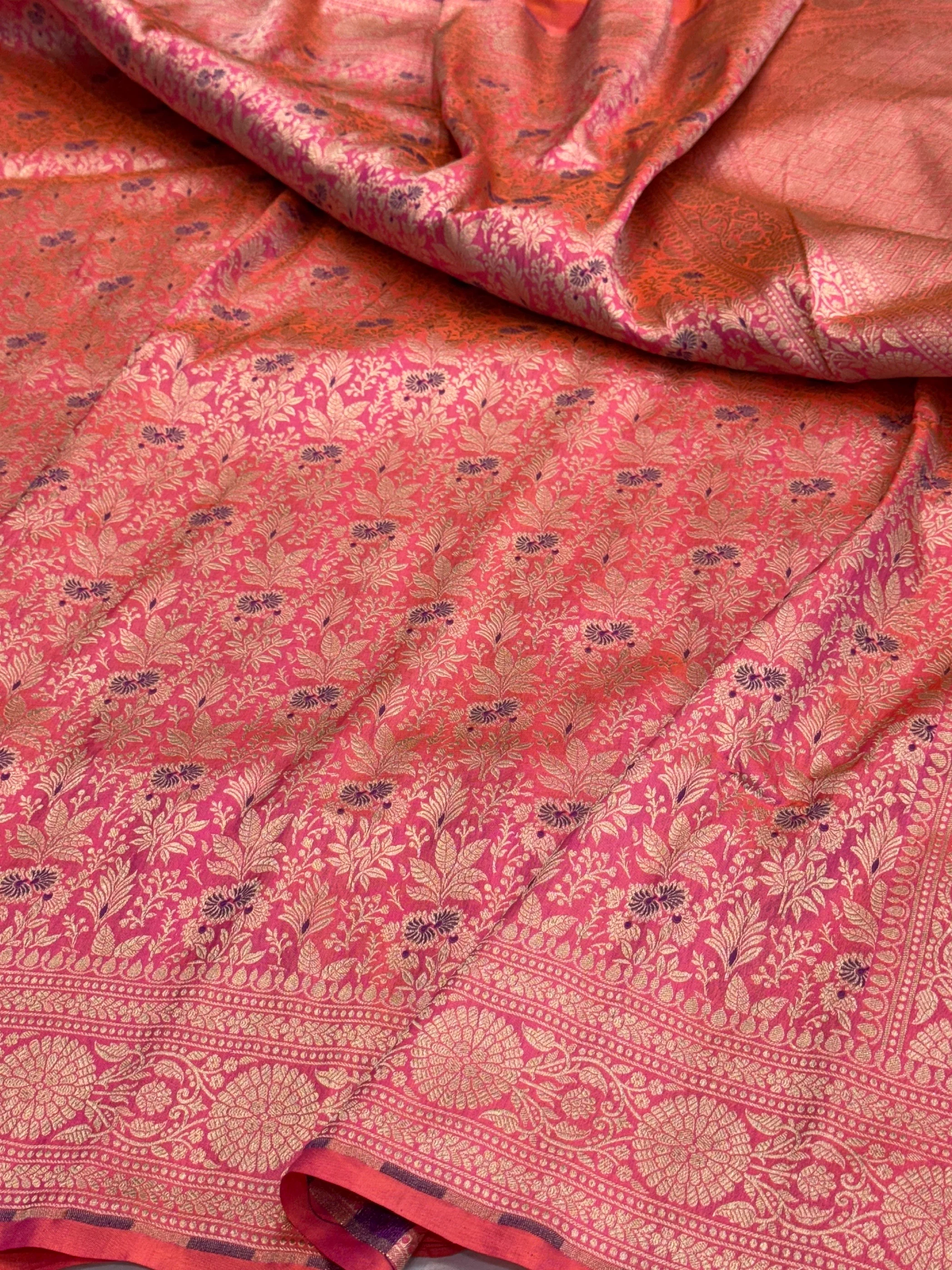 Banarasi Minakari Pure Katan Silk Brocade Saree – Rich Traditional Brocade Weave - Image 10