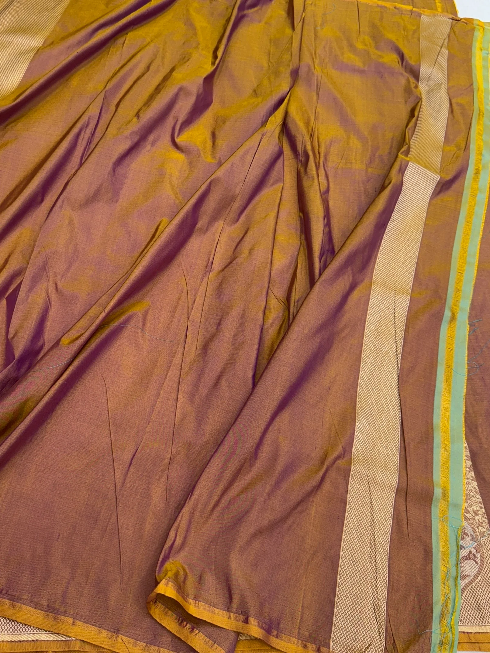 Banarasi Minakari Pure Silk Brocade Saree | 100% Pure Katan Silk Handwoven in Banaras - Image 27