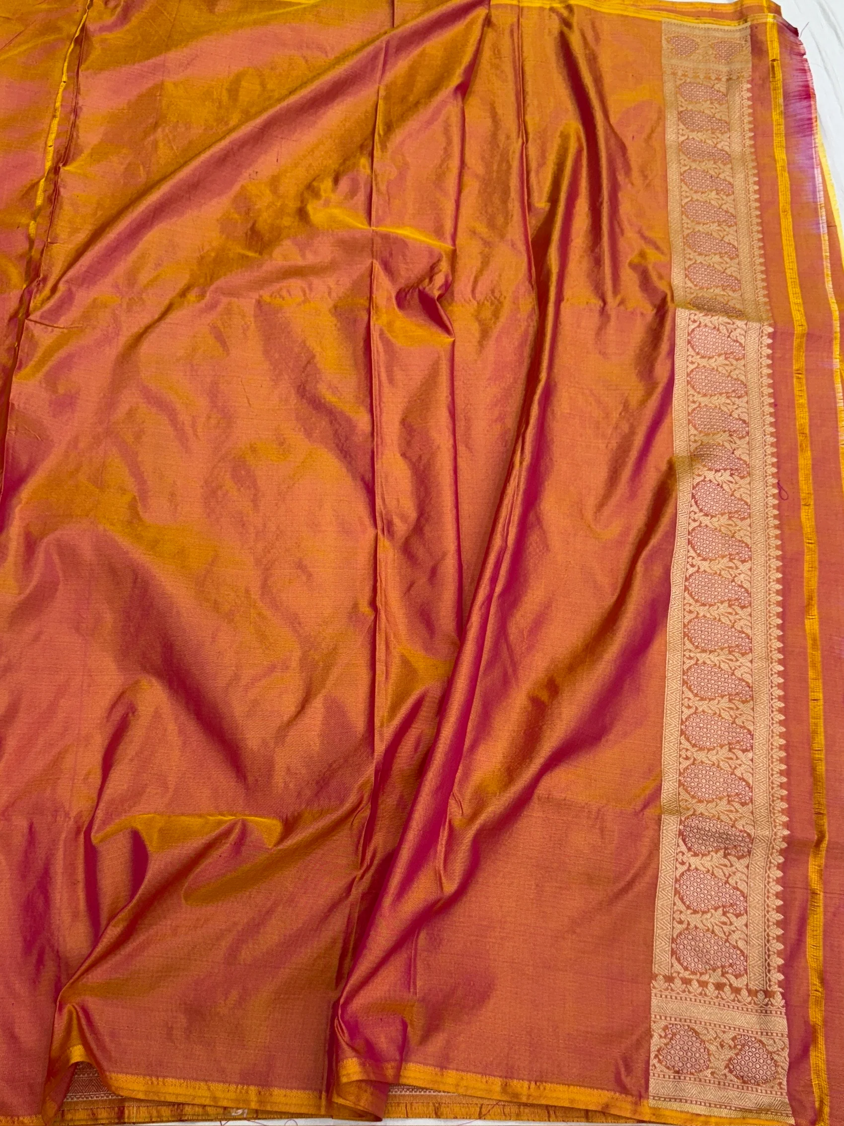 Banarasi Minakari Pure Silk Brocade Saree – Katan Silk with Intricate Minakari & Rich Brocade Weave - Image 8