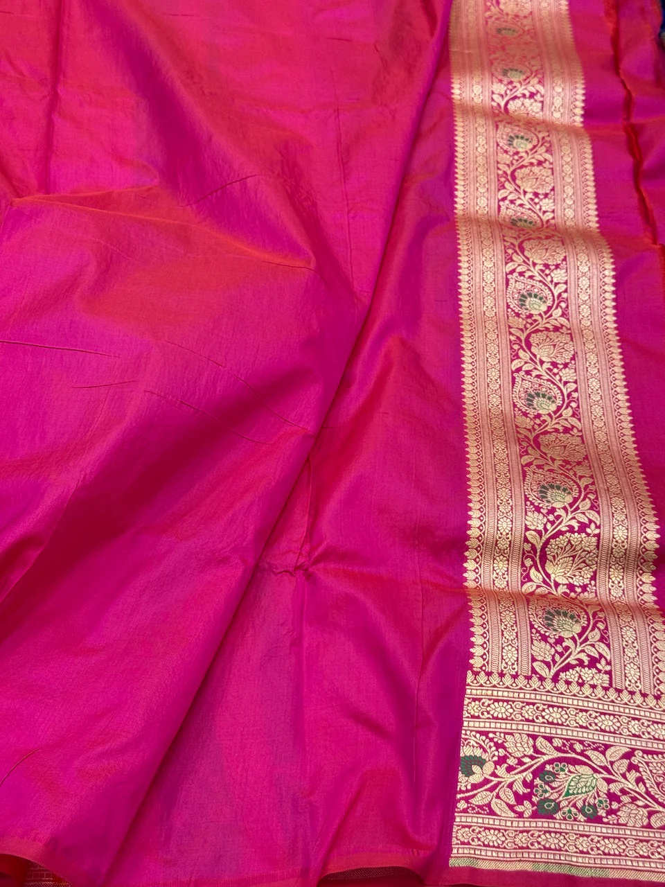 Banarasi Minakari Pure Katan Silk Saree | Pure Silk | Minakari Work | Cutwork Technique | Banarasi Katan Silk Saree - Image 12