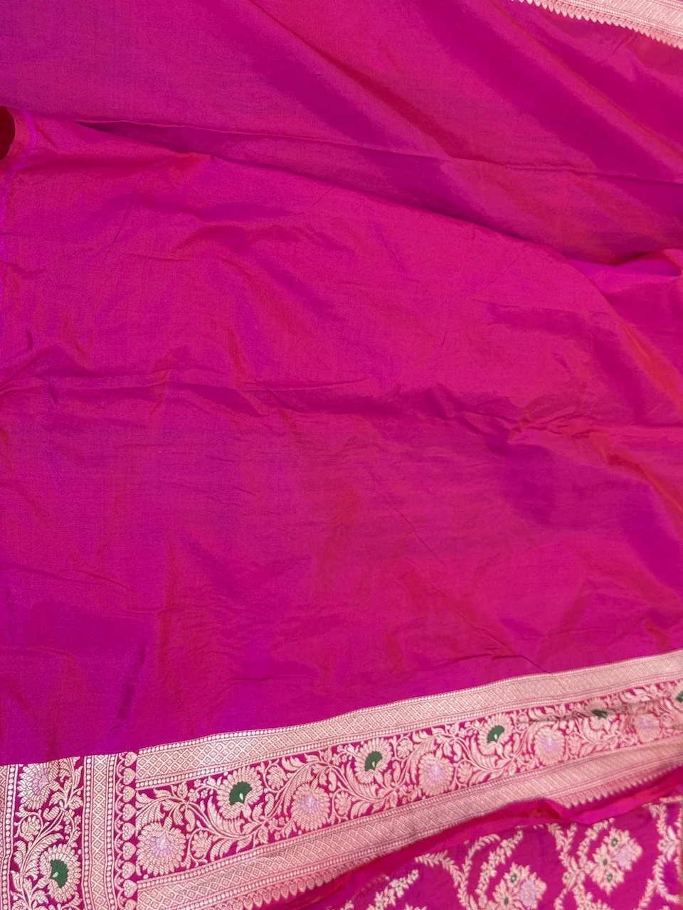 Banarasi Minakari Pure Katan Silk Saree | Pure Silk | Minakari Work | Cutwork Technique | Banarasi Katan Silk Saree - Image 5
