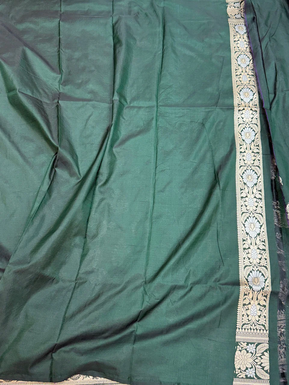 Orange Banarasi Minakari Pure Katan Silk Saree | Pure Silk | Minakari Work | Cutwork Technique | Banarasi Katan Silk Saree - Image 5