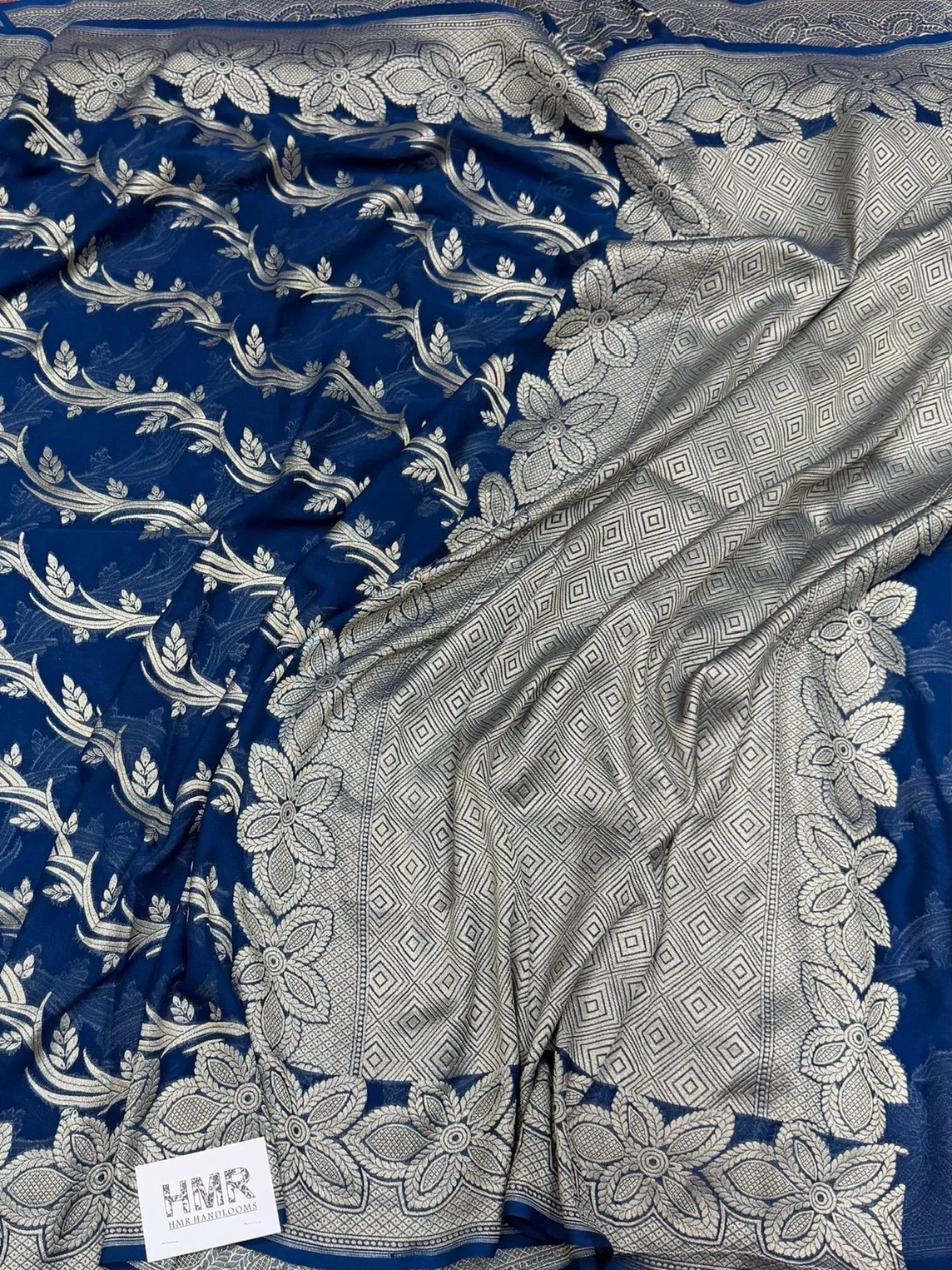 Banarasi Pure Chiffon Georgette Saree - Image 3