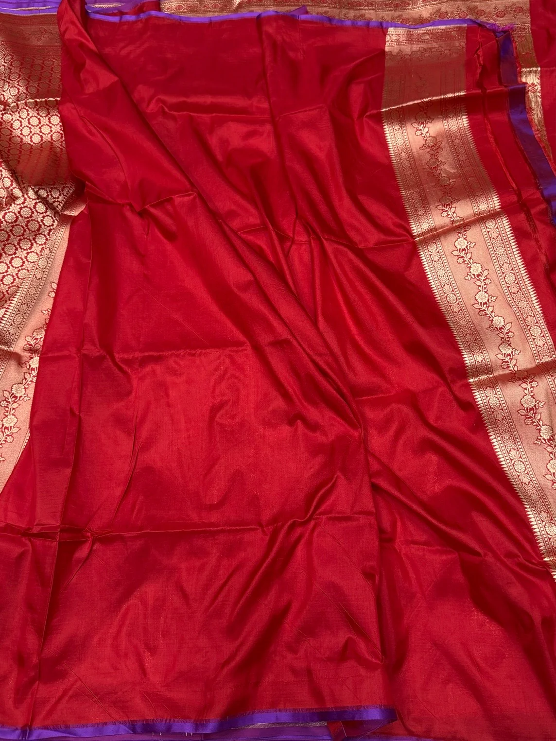 Banarasi Pure Katan Silk Saree | Pure Silk | Cutwork Technique | Banarasi Katan Silk Saree - Image 10