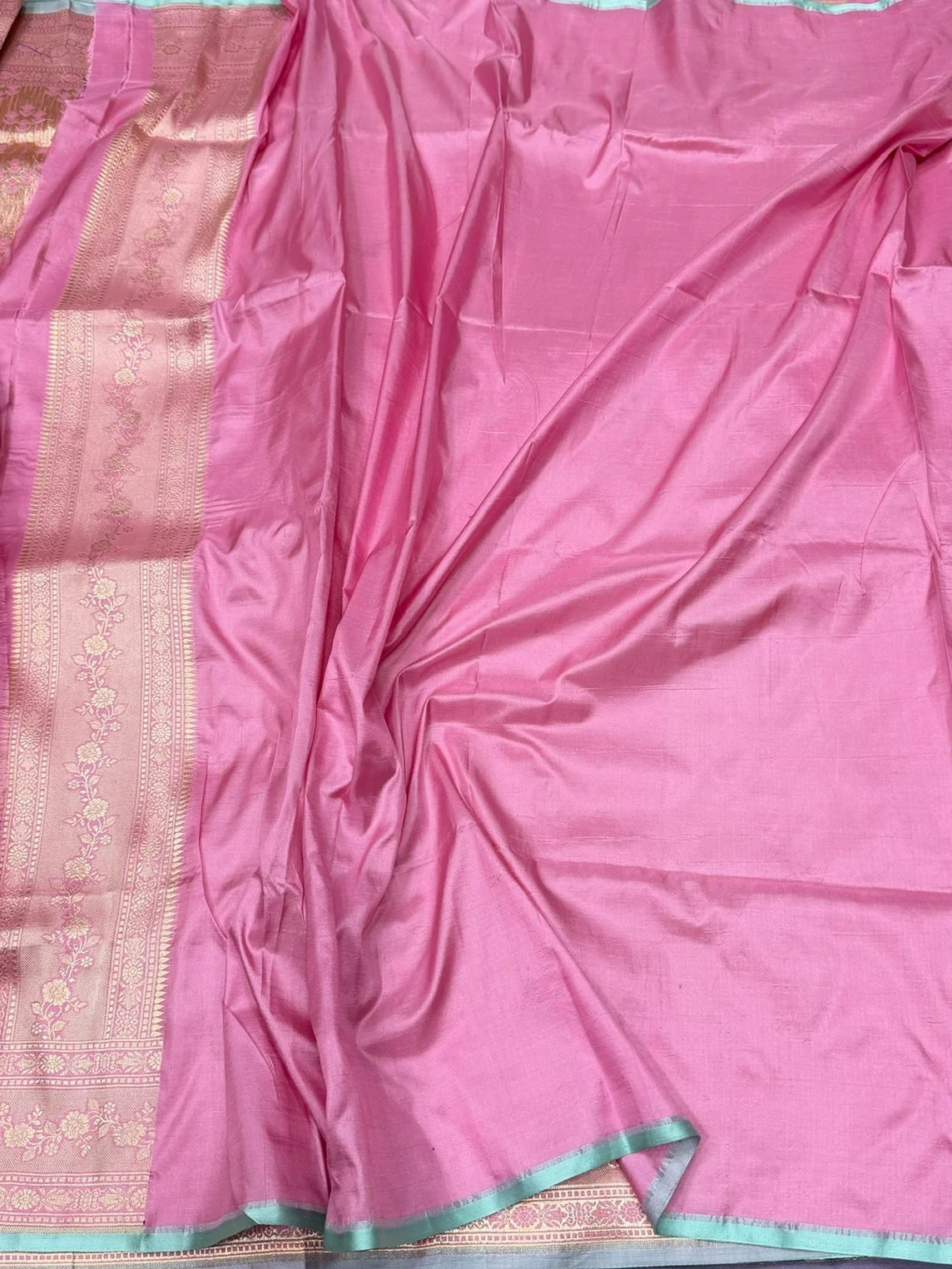 Banarasi Pure Katan Silk Saree | Pure Silk | Cutwork Technique | Banarasi Katan Silk Saree - Image 5
