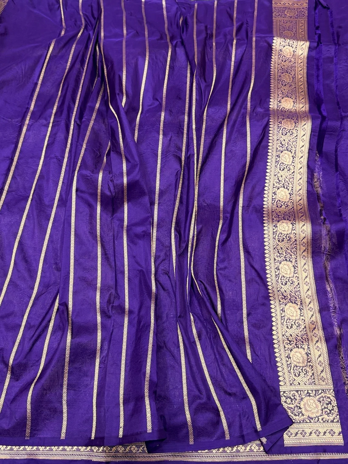 Banarasi Pure Katan Silk Saree | Pure Silk | Cutwork Technique | Banarasi Katan Silk Saree - Image 11