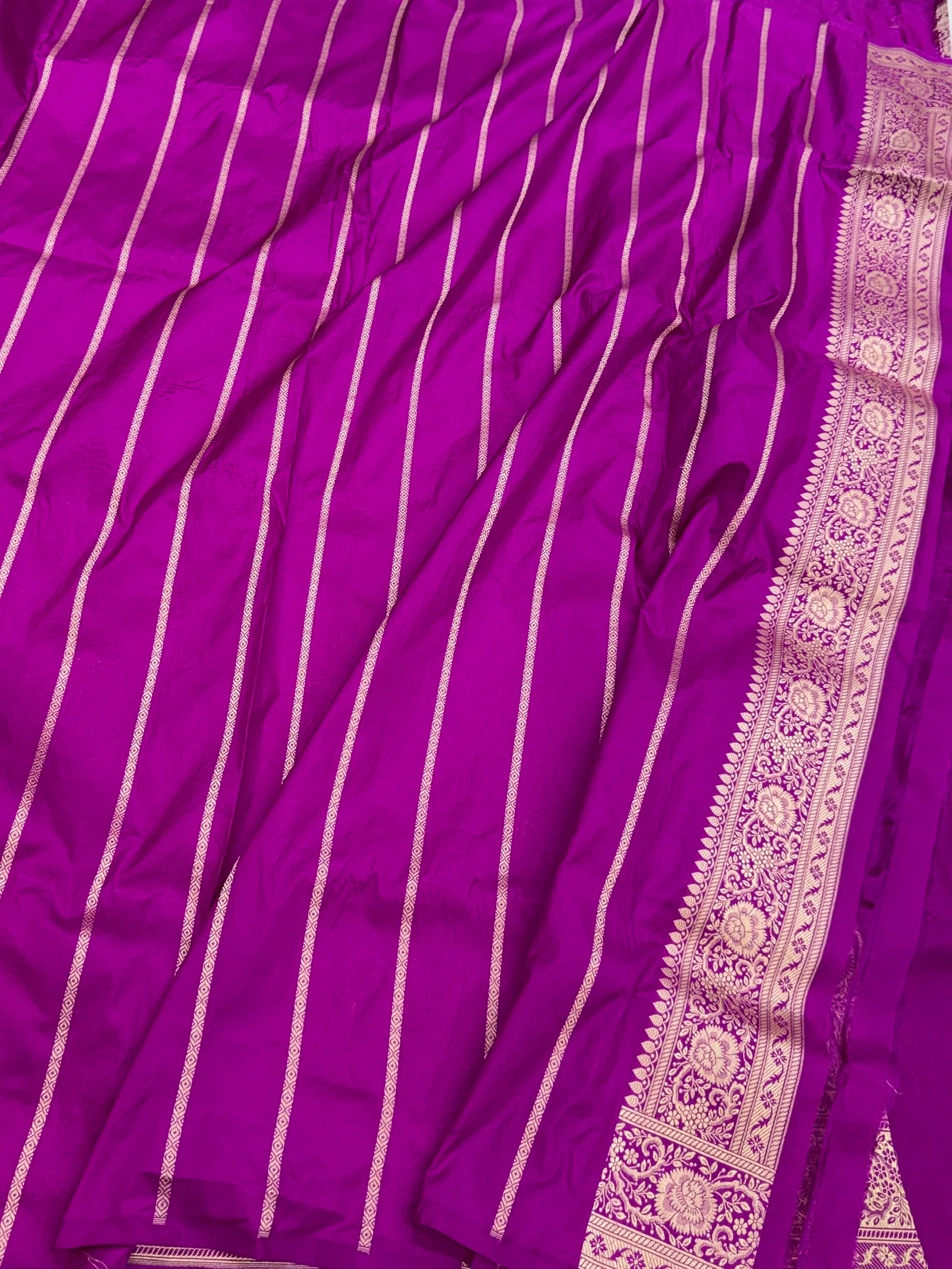 Banarasi Pure Katan Silk Saree | Pure Silk | Cutwork Technique | Banarasi Katan Silk Saree - Image 17