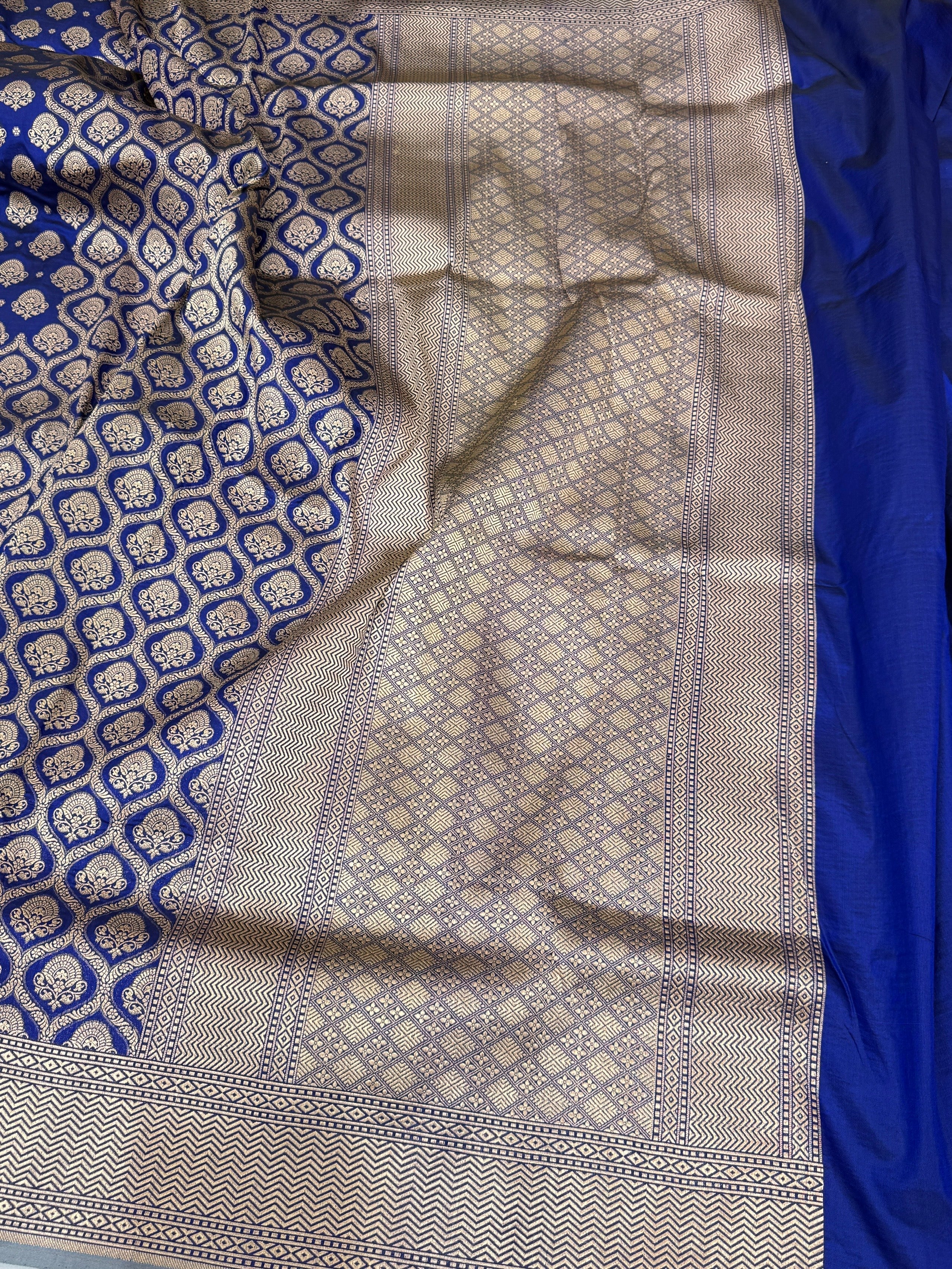 Banarasi Pure Katan Silk Saree | Pure Silk | Cutwork Technique | Banarasi Katan Silk Saree - Image 16