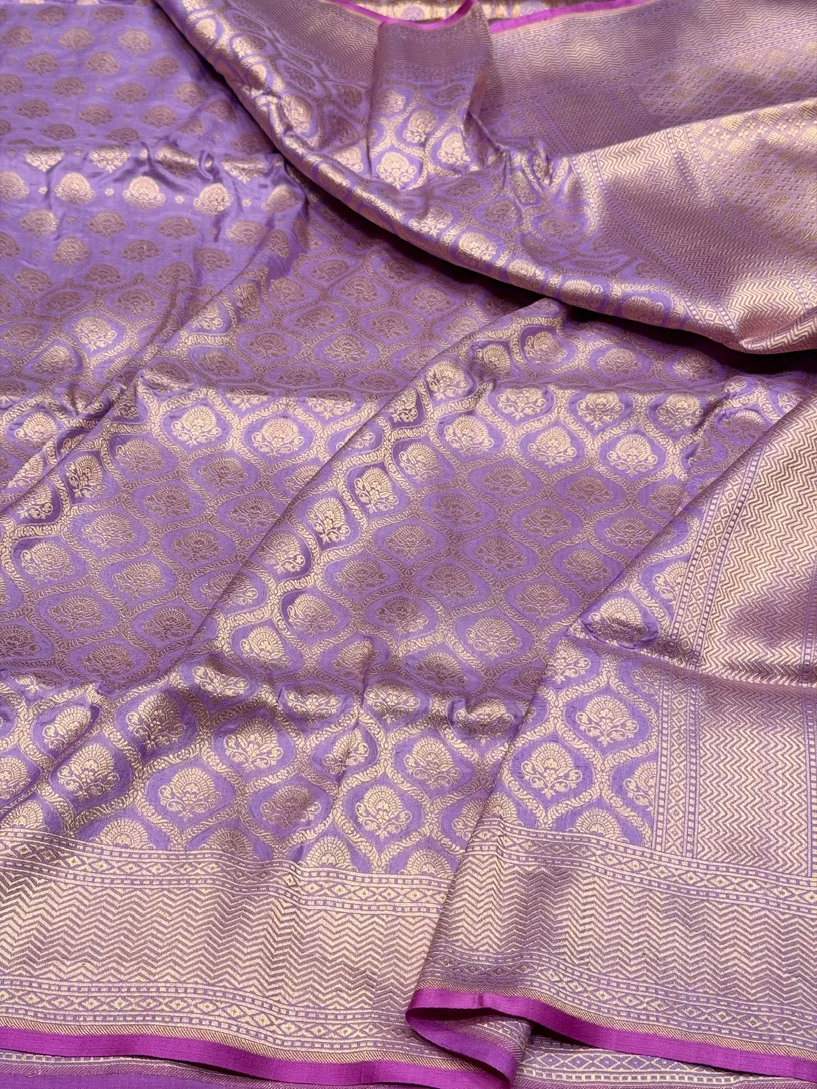 Banarasi Pure Katan Silk Saree | Pure Silk | Cutwork Technique | Banarasi Katan Silk Saree - Image 4