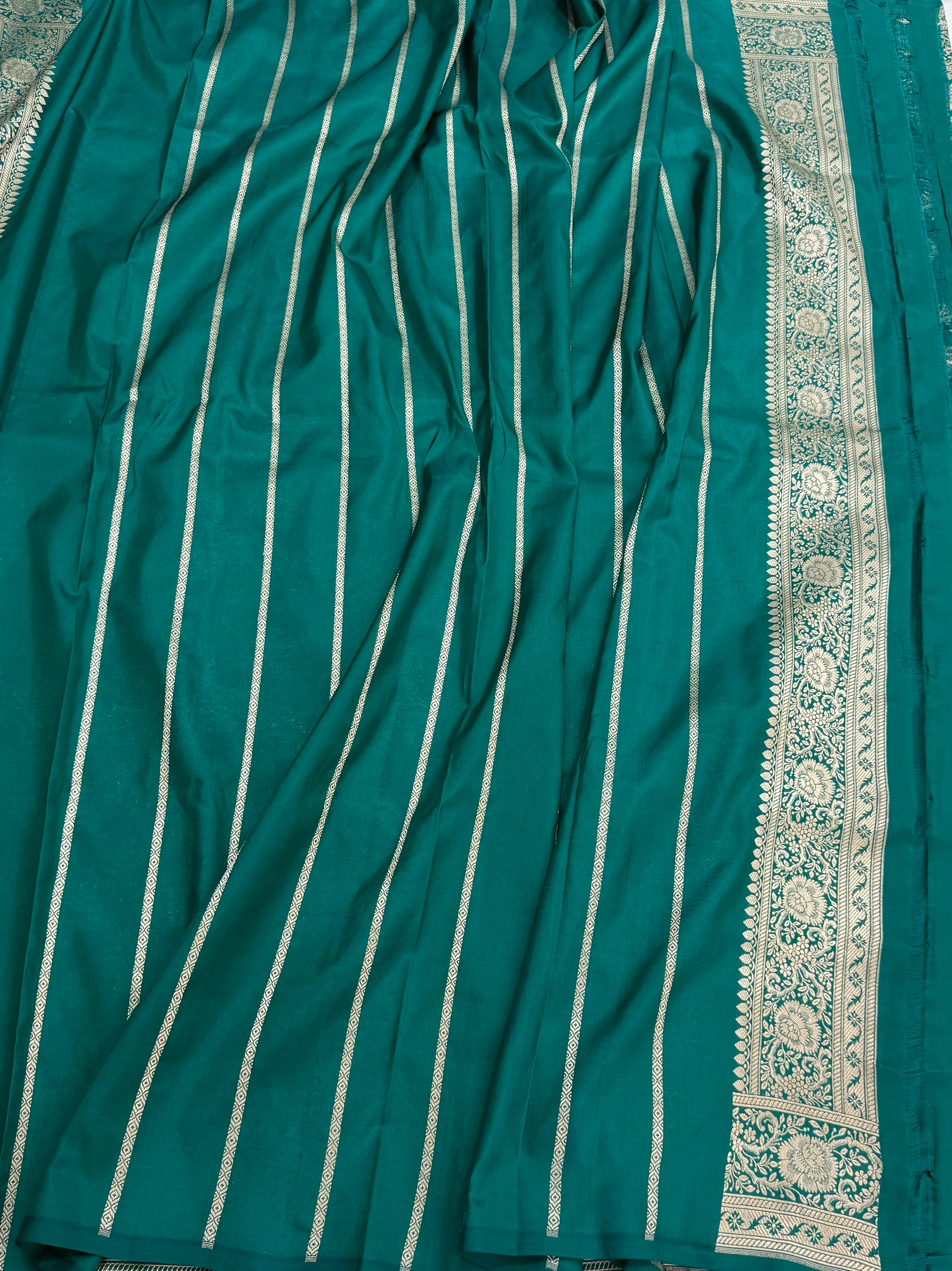 Banarasi Pure Katan Silk Saree | Pure Silk | Cutwork Technique | Banarasi Katan Silk Saree - Image 22