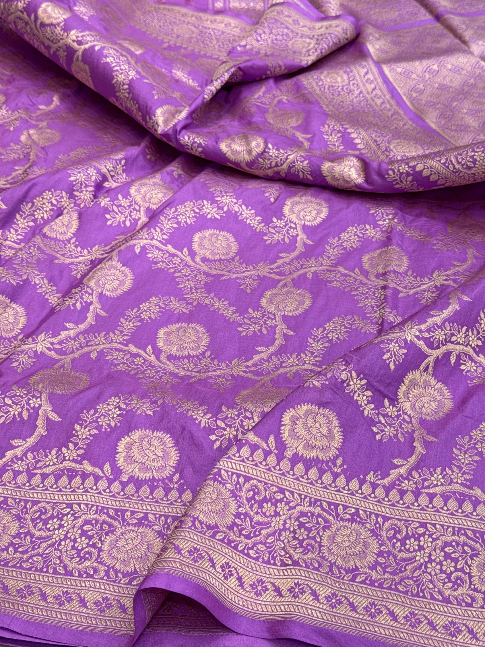 Banarasi Pure Katan Silk Saree | Pure Silk | Cutwork Technique | Banarasi Katan Silk Saree - Image 24