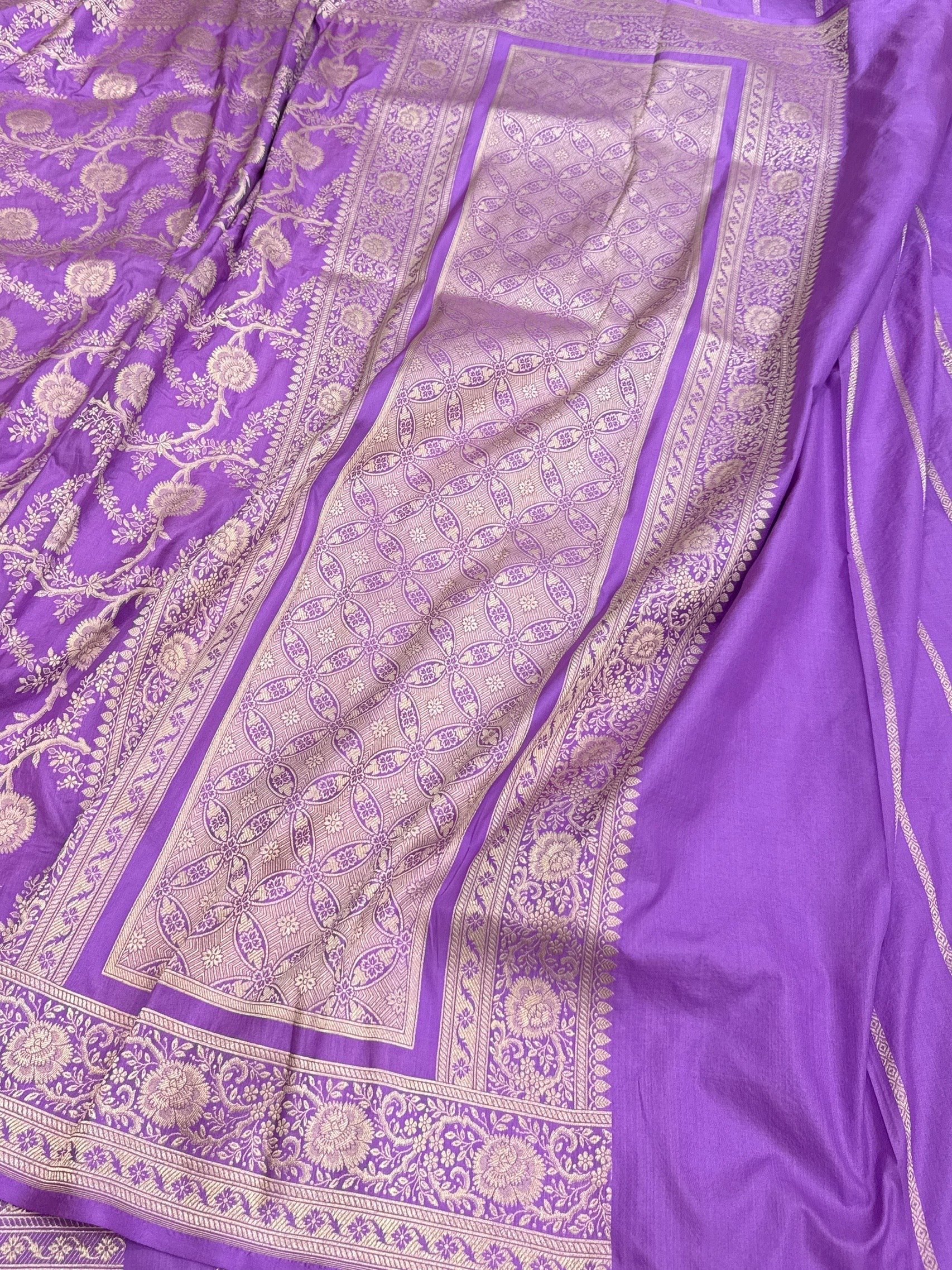 Banarasi Pure Katan Silk Saree | Pure Silk | Cutwork Technique | Banarasi Katan Silk Saree - Image 26