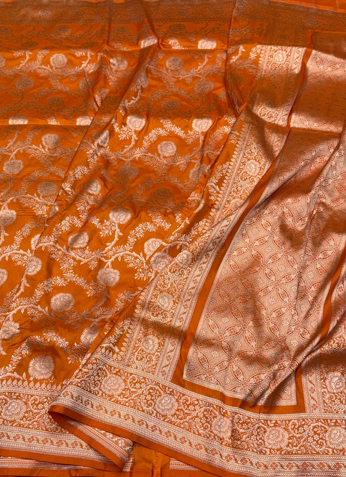 Banarasi Pure Katan Silk Saree | Pure Silk | Cutwork Technique | Banarasi Katan Silk Saree - Image 3