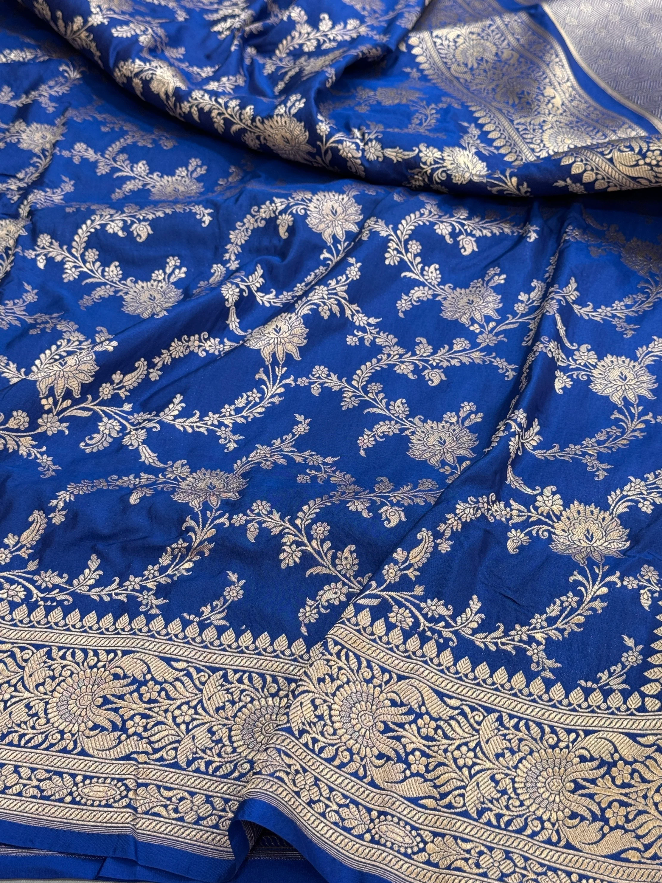 Banarasi Pure Katan Silk Saree | Pure Silk | Cutwork Technique | Banarasi Katan Silk Saree - Image 10