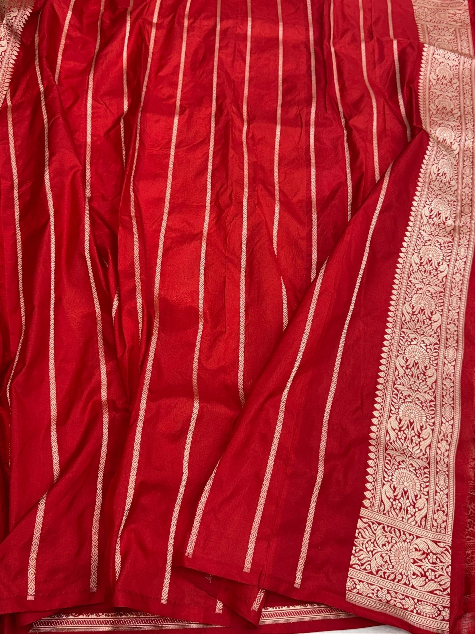 Banarasi Pure Katan Silk Saree | Pure Silk | Cutwork Technique | Banarasi Katan Silk Saree - Image 2
