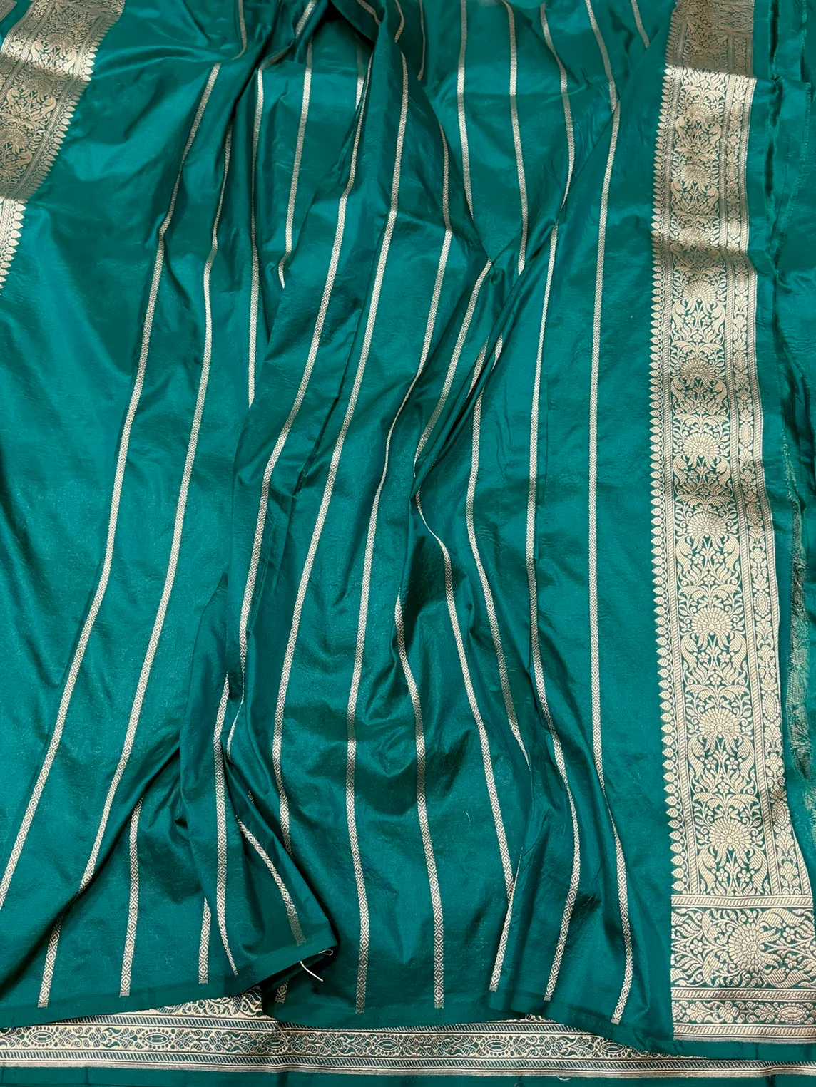 Banarasi Pure Katan Silk Saree | Pure Silk | Cutwork Technique | Banarasi Katan Silk Saree - Image 5