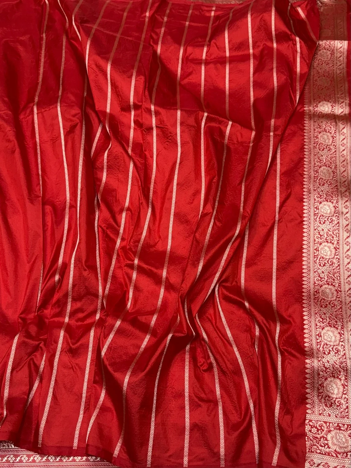 Banarasi Pure Katan Silk Saree | Pure Silk | Cutwork Technique | Banarasi Katan Silk Saree - Image 5