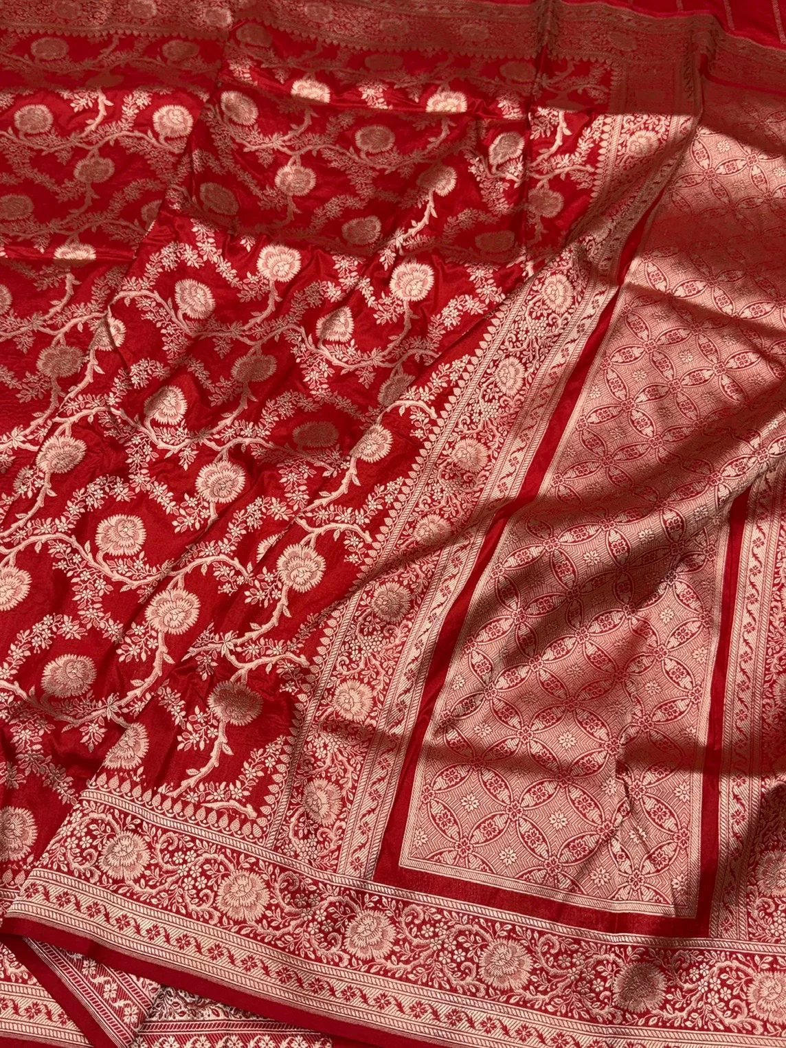 Banarasi Pure Katan Silk Saree | Pure Silk | Cutwork Technique | Banarasi Katan Silk Saree - Image 6