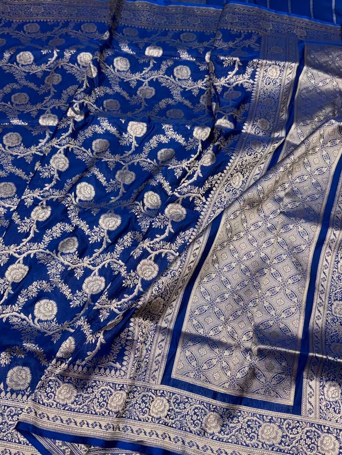 Banarasi Pure Katan Silk Saree | Pure Silk | Cutwork Technique | Banarasi Katan Silk Saree - Image 9