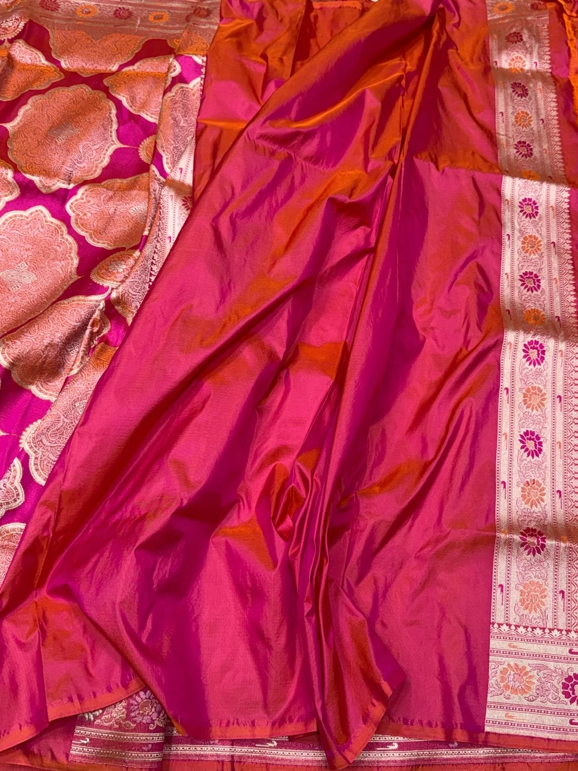 Banarasi Pure Multicolour Silk Saree - Image 4