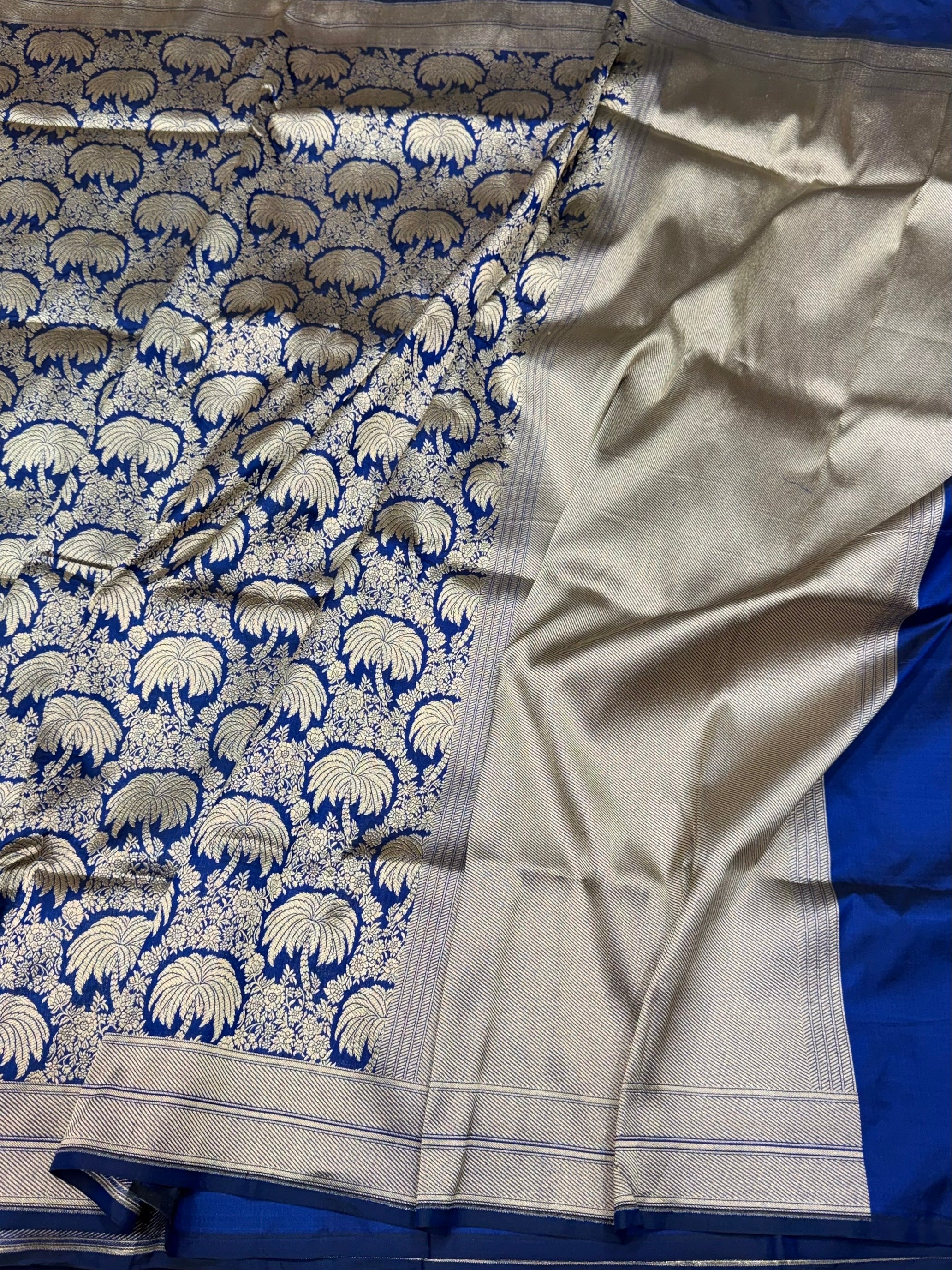 Purple Banarasi Pure Silk Brocade Saree – Luxurious Katan Silk with Intricate Brocade Weave - Image 8