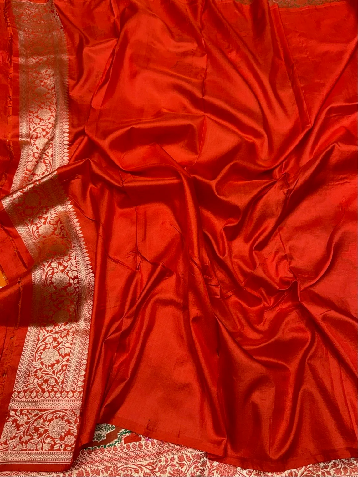 Multicolour Banarasi Pure Silk Saree - Image 2
