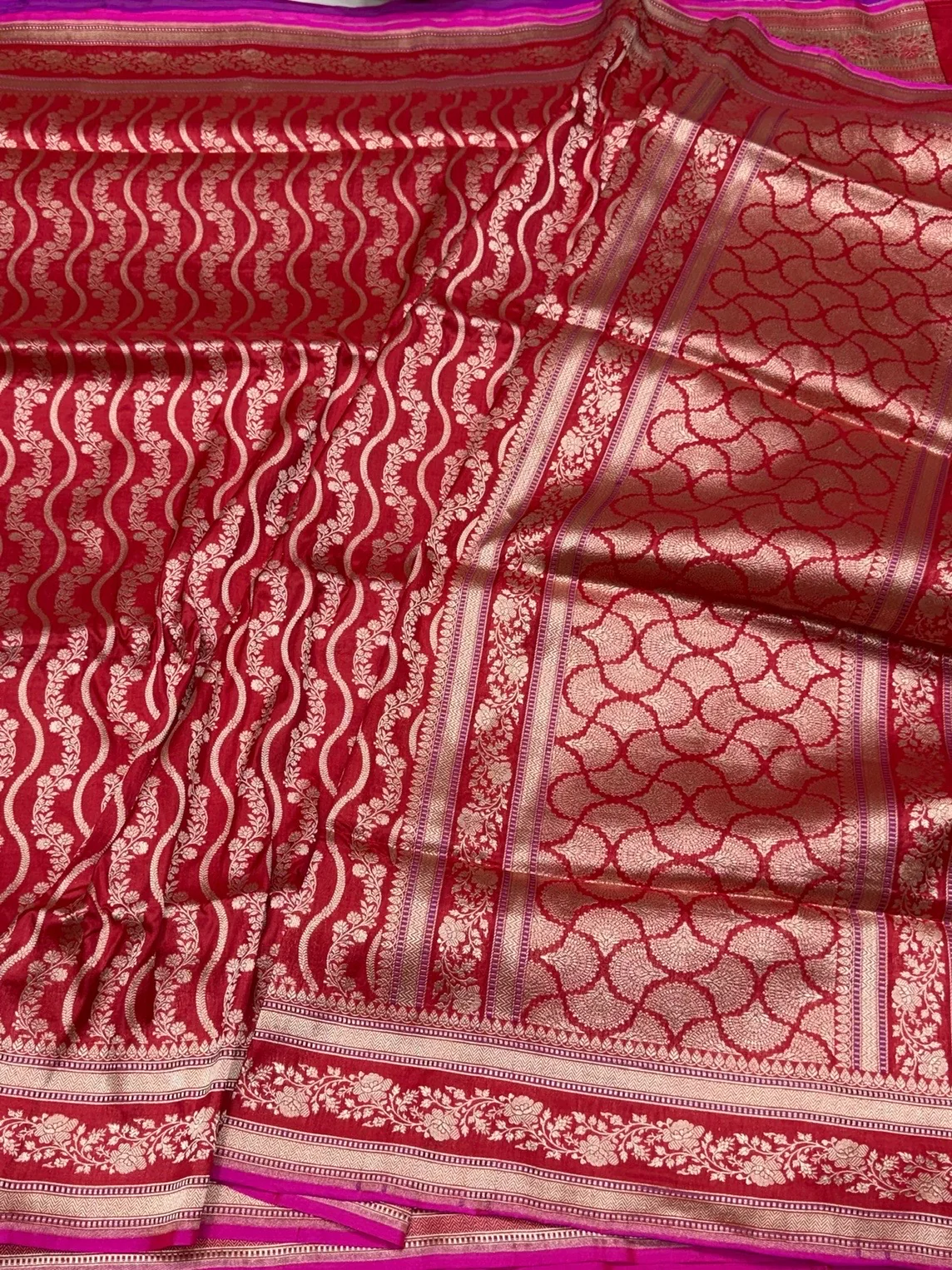 Banarasi Pure Katan Silk Saree | Pure Silk | Cutwork Technique | Banarasi Katan Silk Saree - Image 20