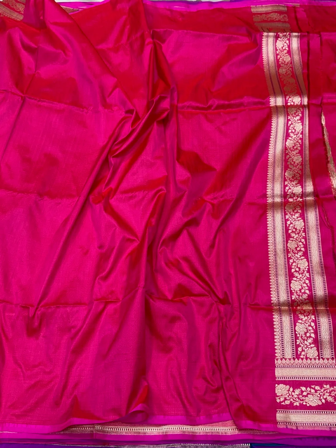 Banarasi Pure Katan Silk Saree | Pure Silk | Cutwork Technique | Banarasi Katan Silk Saree - Image 5