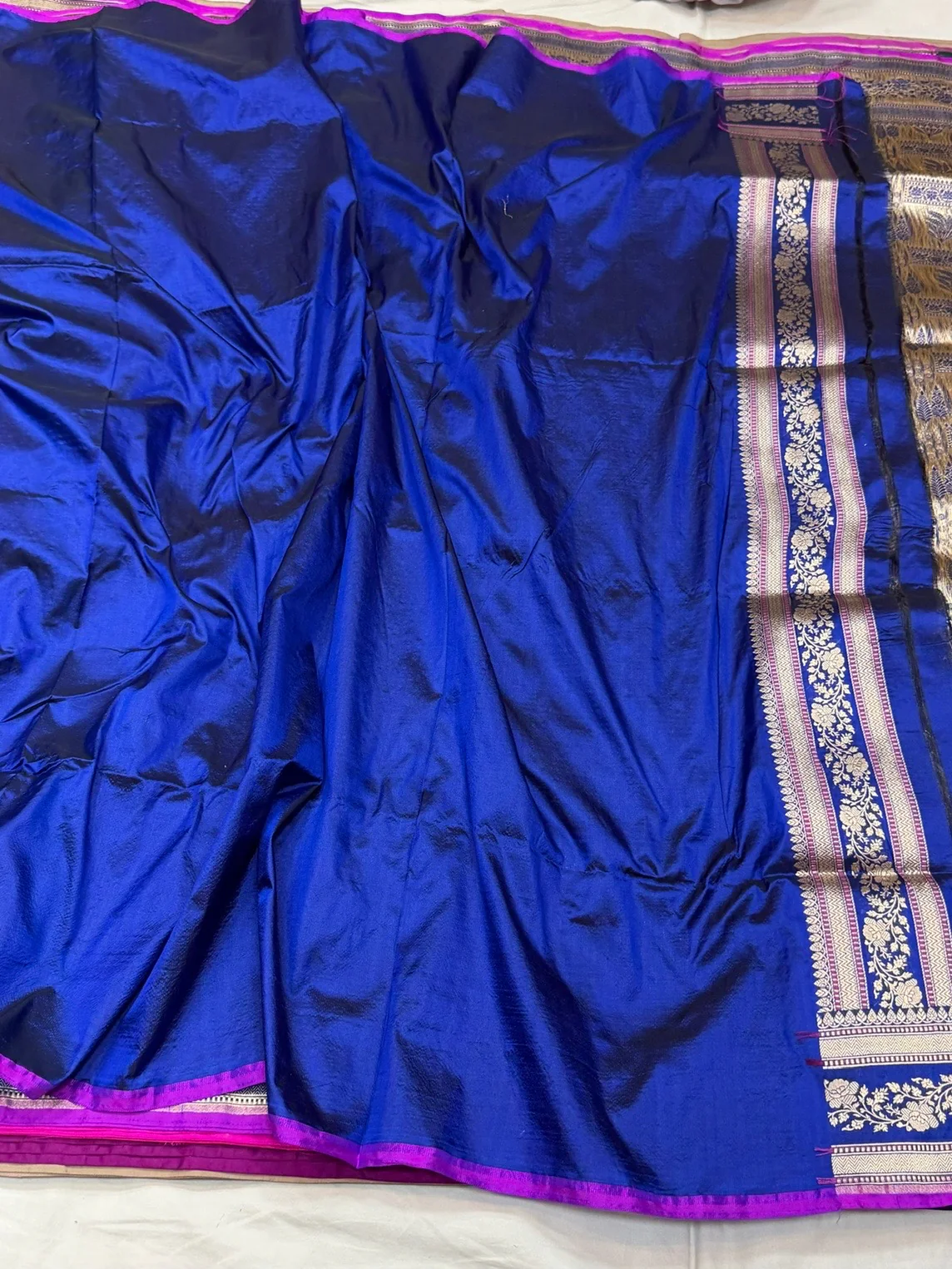 Banarasi Pure Katan Silk Saree | Pure Silk | Cutwork Technique | Banarasi Katan Silk Saree - Image 14