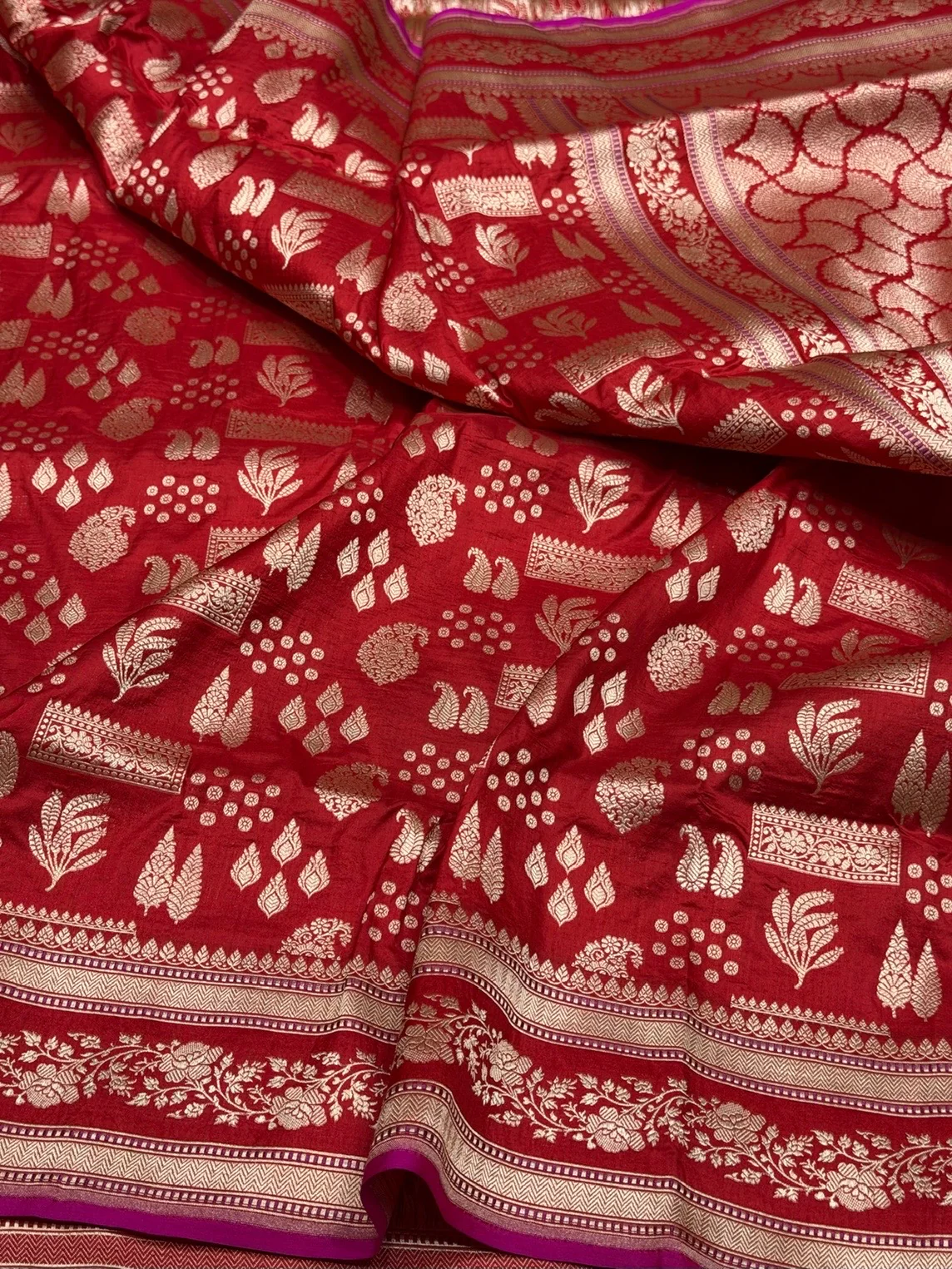 Banarasi Pure Katan Silk Saree | Pure Silk | Cutwork Technique | Banarasi Katan Silk Saree - Image 28