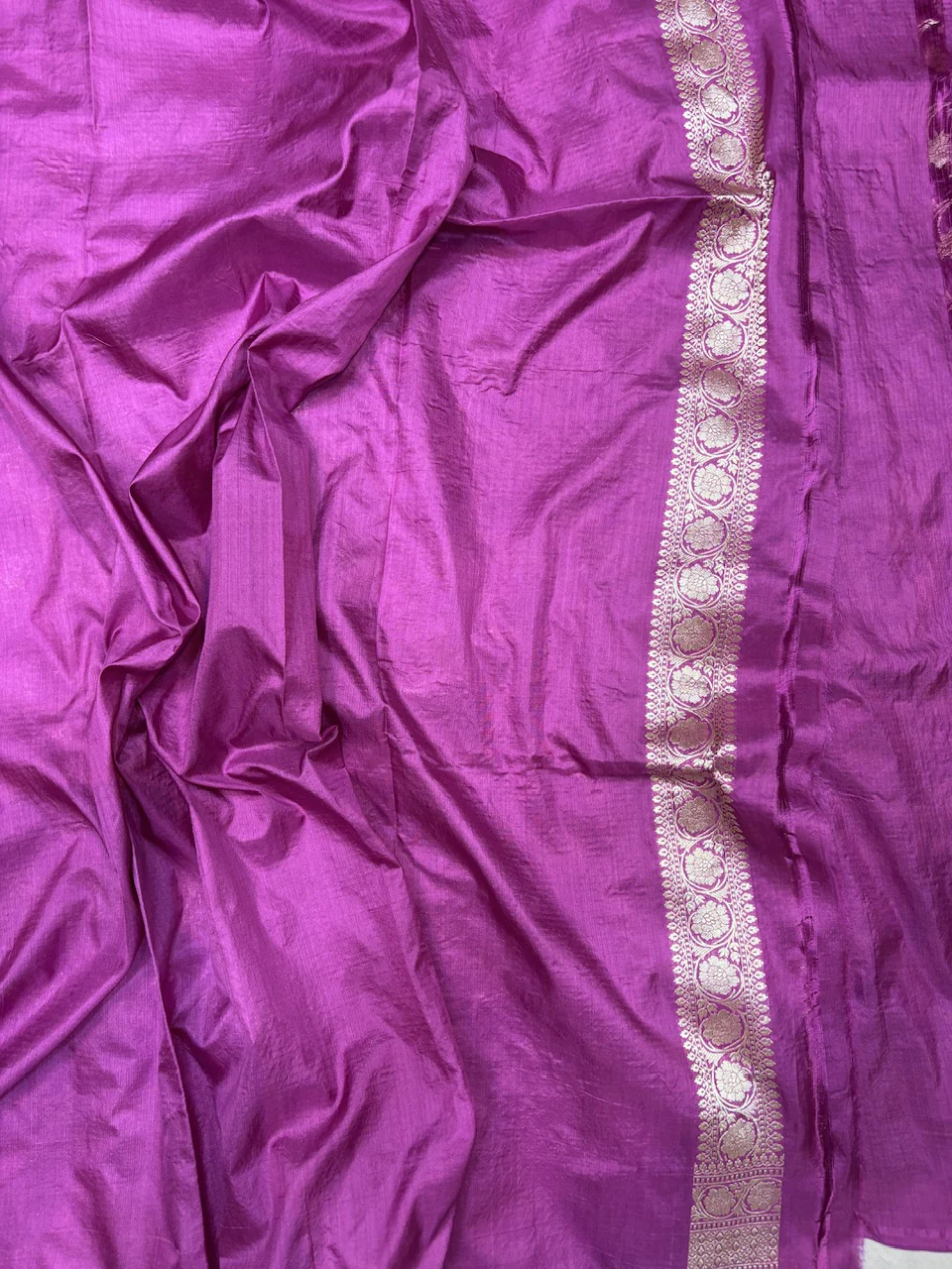 Banarasi Pure Katan Silk Saree | Pure Silk | Cutwork Technique | Banarasi Katan Silk Saree - Image 4