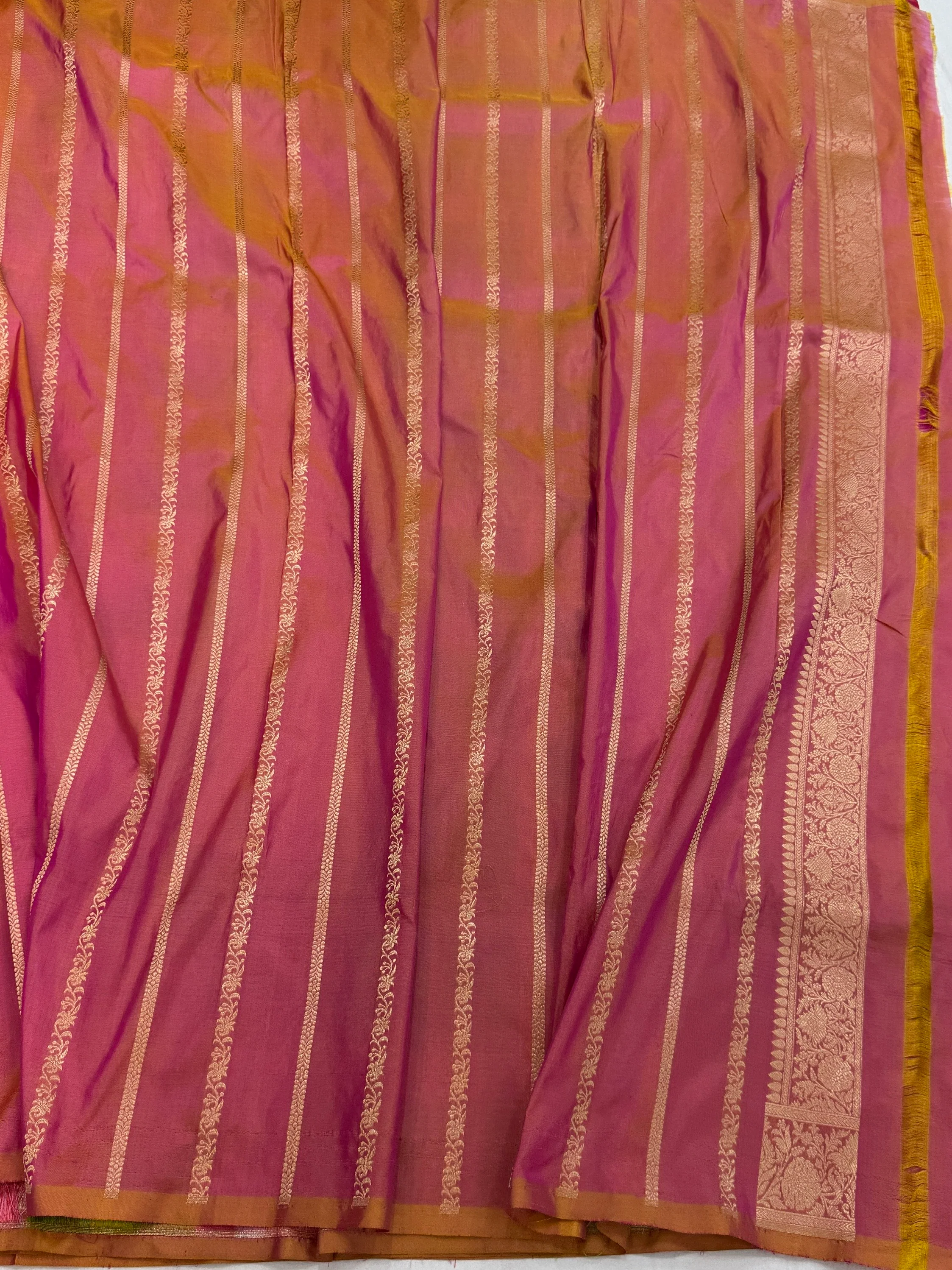 Multicolour Banarasi Pure Silk Saree – Cutwork Weave in 100% Pure Katan Silk - Image 5