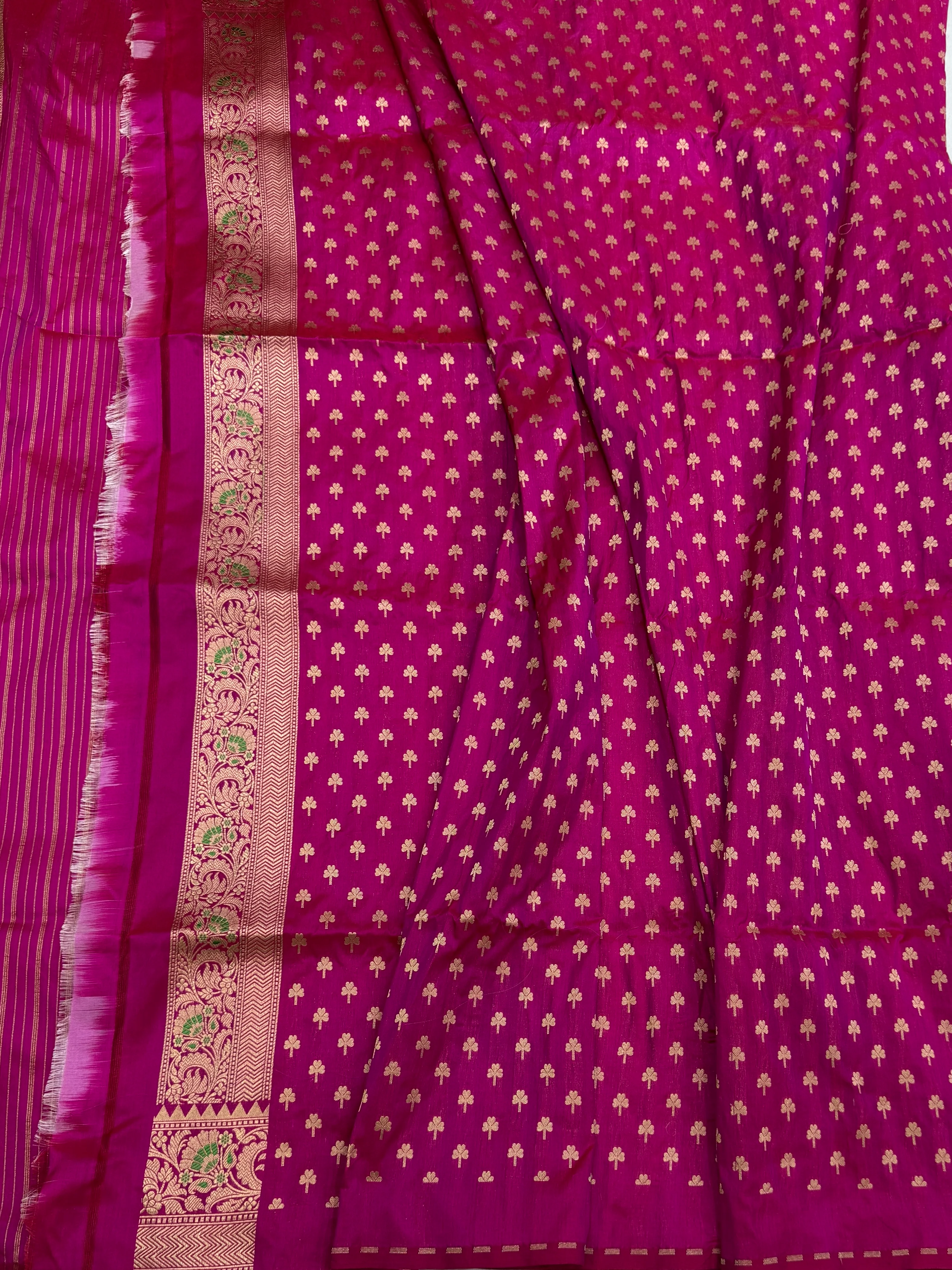 Banarasi Tilfi Minakari Pure Katan Silk Saree | Pure Silk | Minakari Work | Cutwork Technique | Banarasi Katan Silk Saree - Image 2