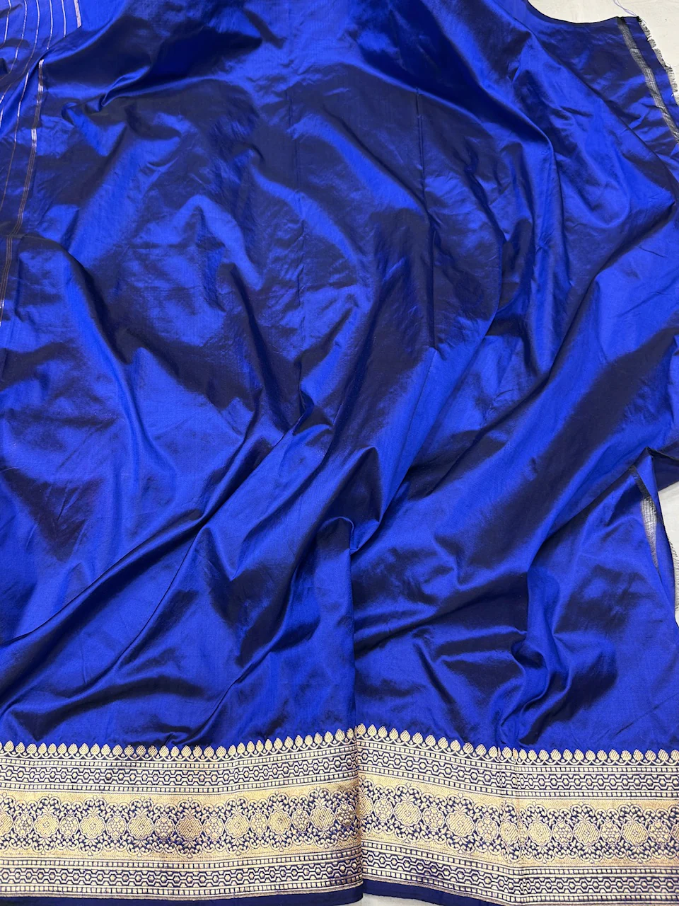Handwoven Vintage Chand Tara Pure Banarasi Silk Saree - Image 8