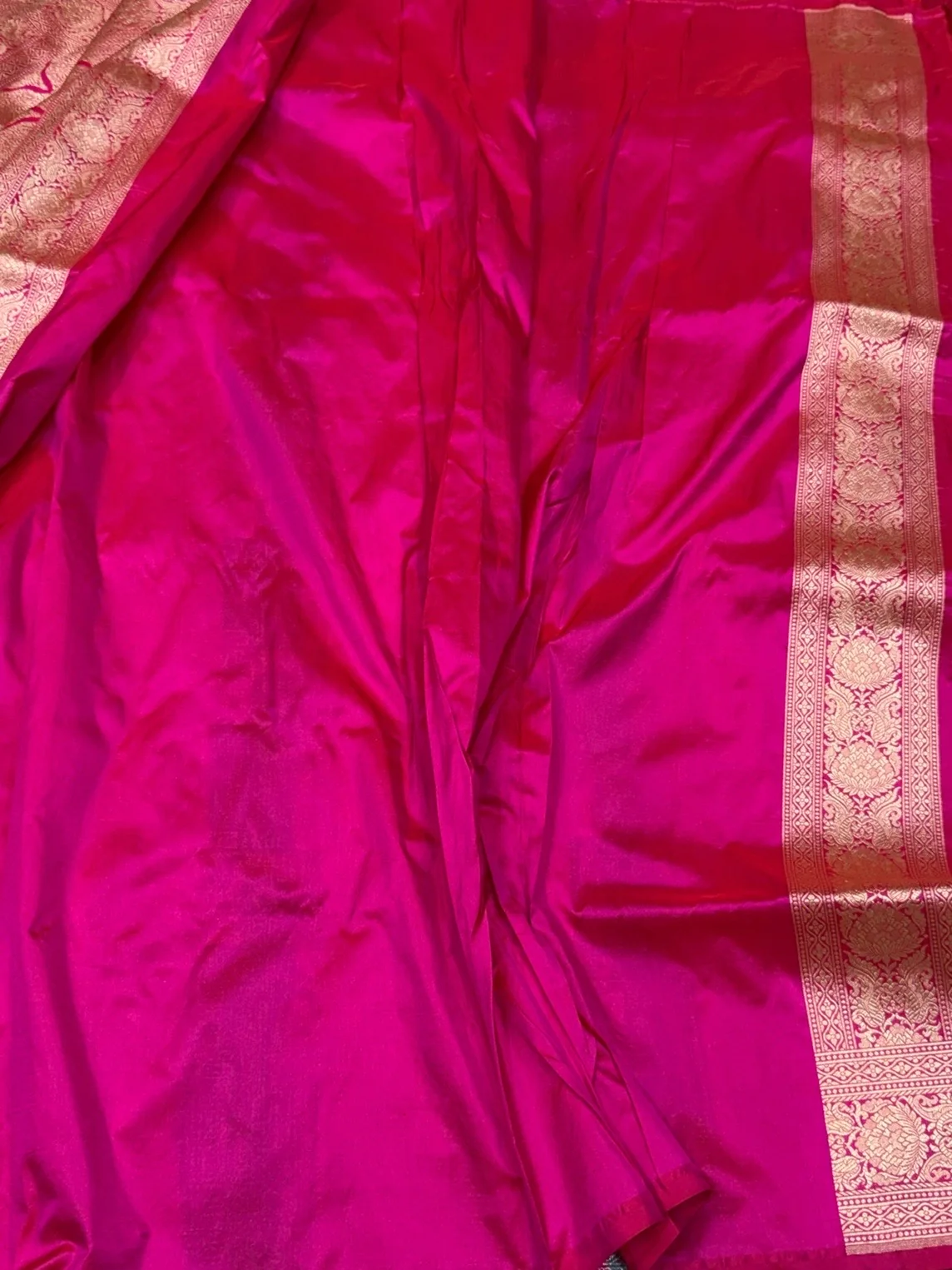 Multicolour Banarasi Pure Silk Saree – Cutwork Weave in 100% Pure Katan Silk - Image 3