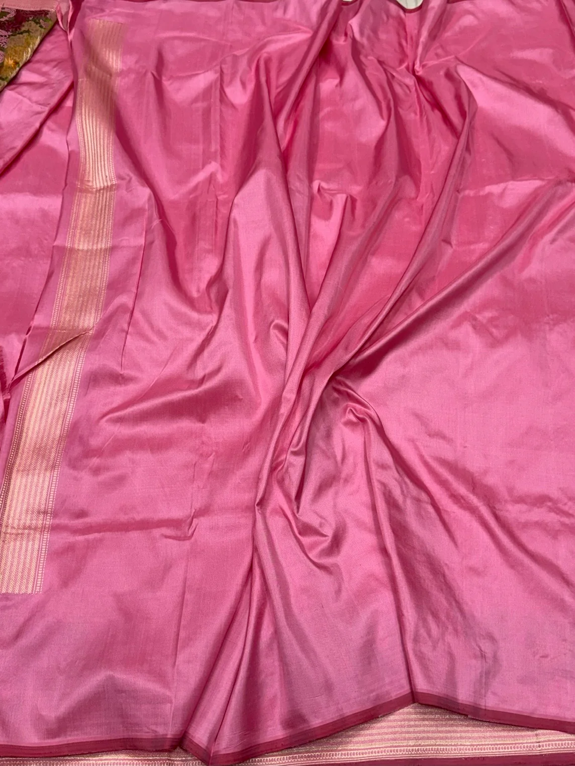 Gajiri Pink Handwoven Pure Banarasi Silk Saree - Image 2