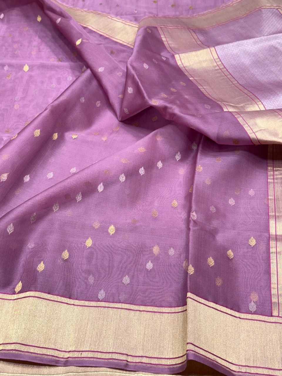 Gajiri Pink Handwoven Banarasi Pure Organza Saree