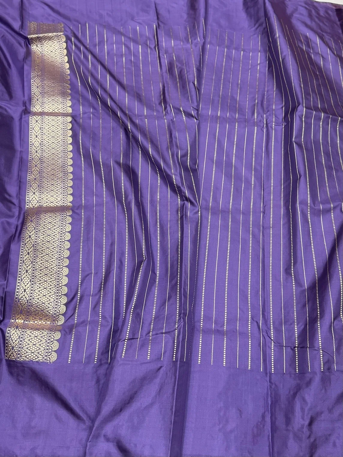 Gajiri Pink Handwoven Pure Banarasi Silk Saree - Image 2