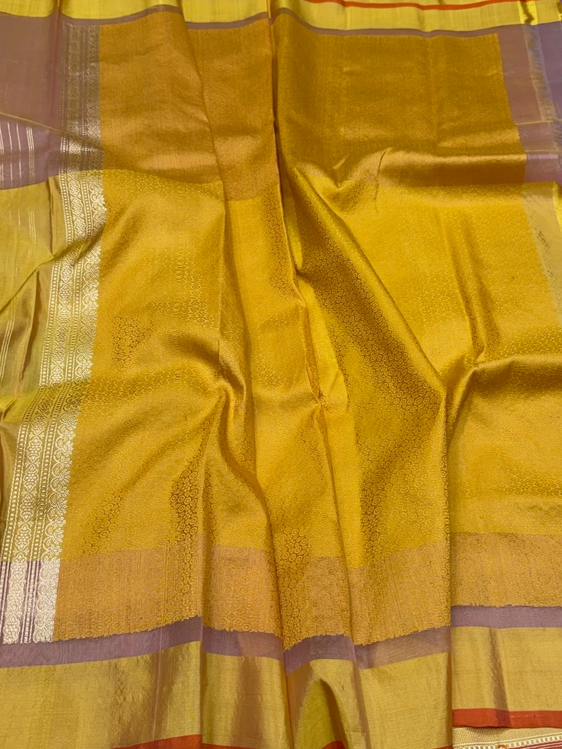 Gajiri Pink Handwoven Pure Organza Silk Saree - Image 2