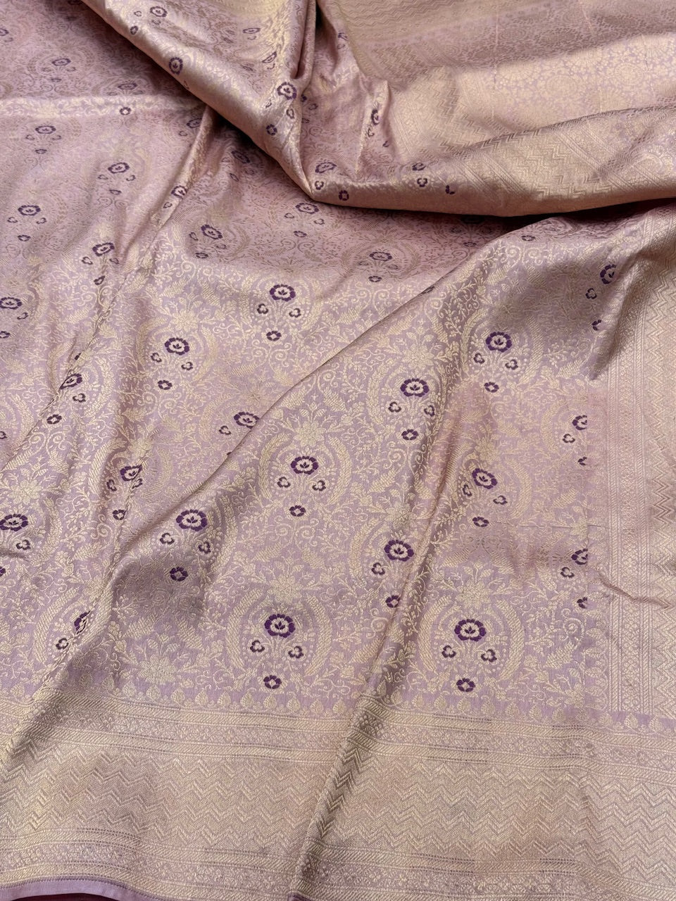 Banarasi Minakari Pure Katan Silk Brocade Saree – Rich Traditional Brocade Weave - Image 10