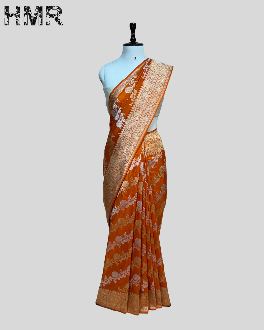 Magenta Handwoven Banarasi Pure Silk Saree - Image 5