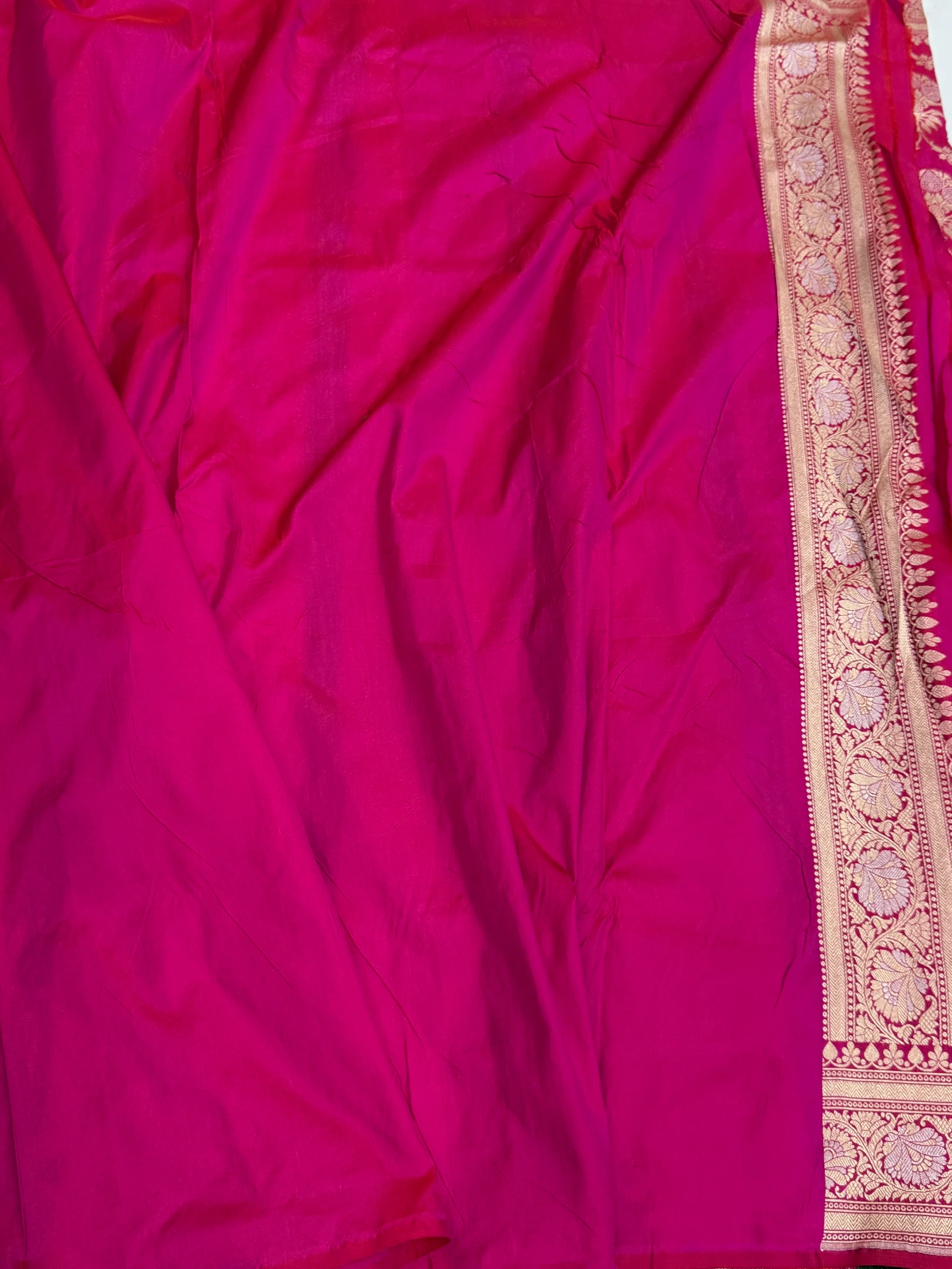 Banarasi Minakari Pure Katan Silk Saree | Pure Silk | Minakari Work | Cutwork Technique | Banarasi Katan Silk Saree - Image 2