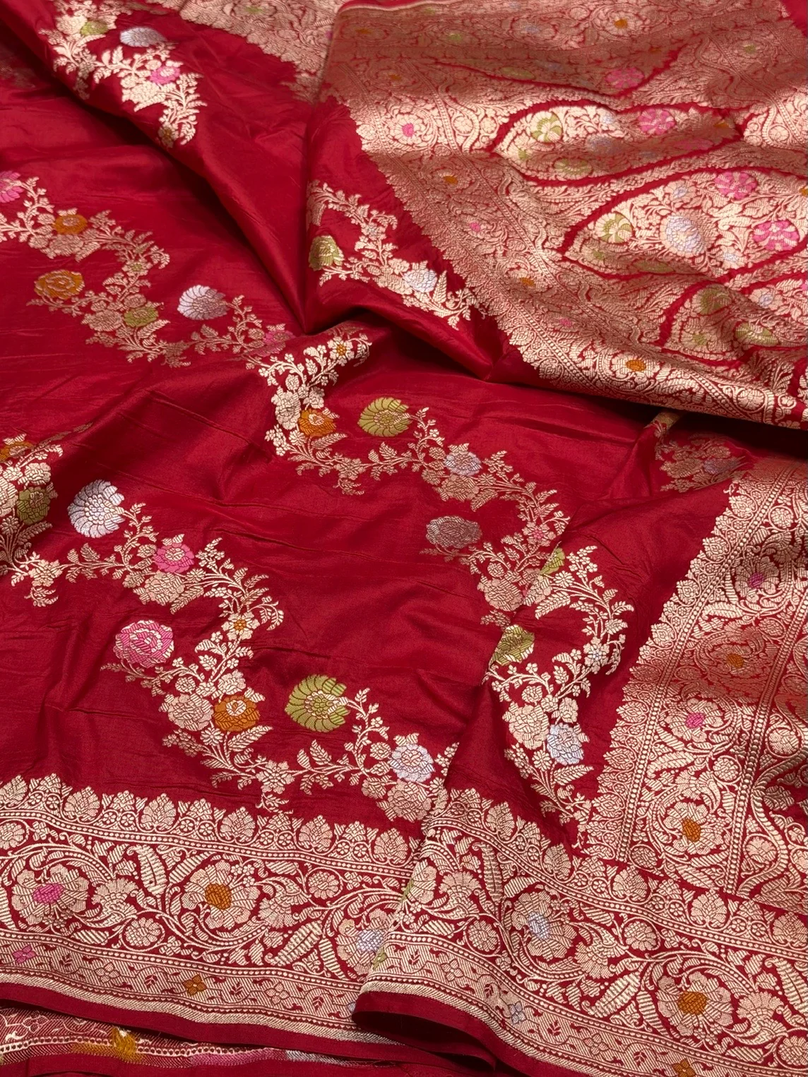 Banarasi Minakari Pure Katan Silk Saree