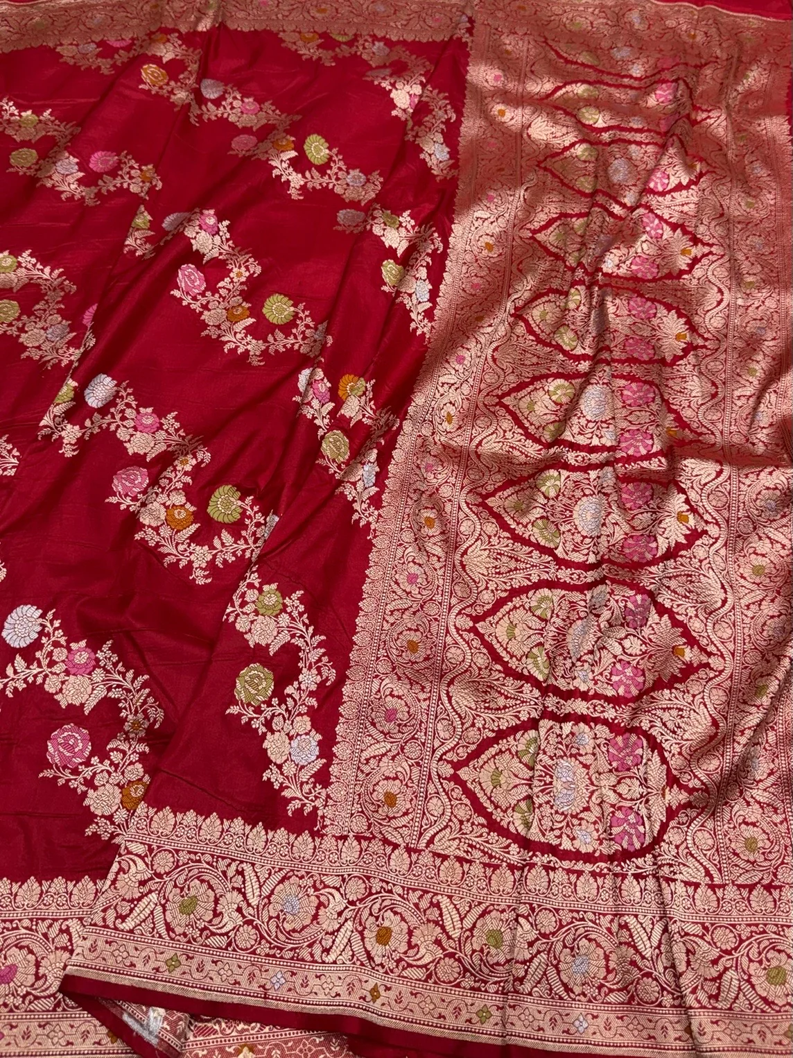 Banarasi Minakari Pure Katan Silk Saree - Image 3