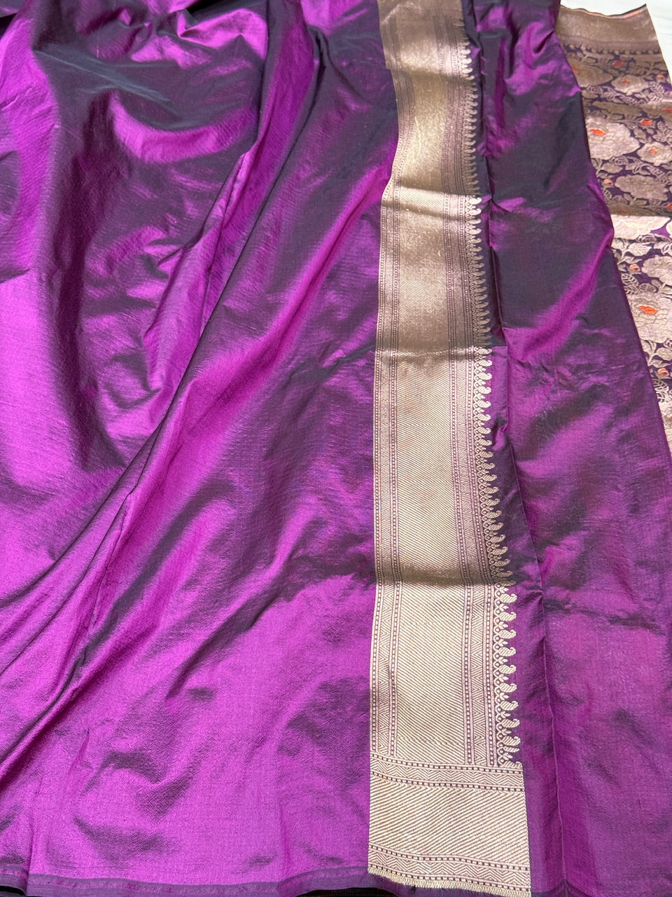 Banarasi Minakari Pure Katan Silk Brocade Saree – Rich Traditional Brocade Weave - Image 6